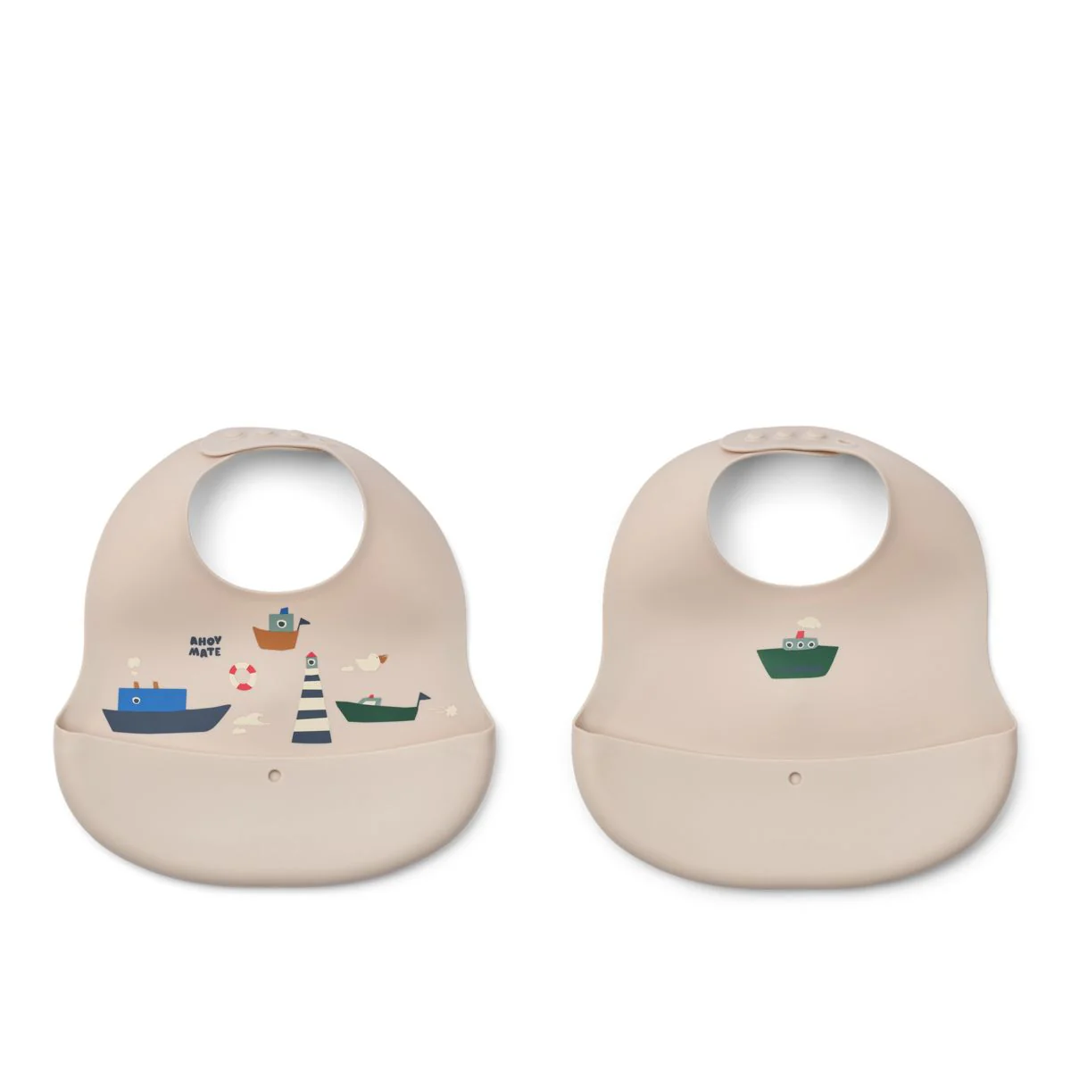 EMBER Printed Bib 2-pack - Sailing / Sandy