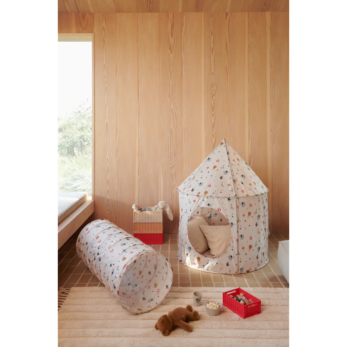 EMMANUEL Pop-Up Tunnel - Peach / Sea shell - Image 3