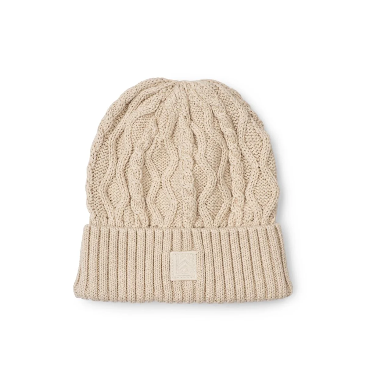 EZRA Cable Knit Beanie - Sandy - Image 2