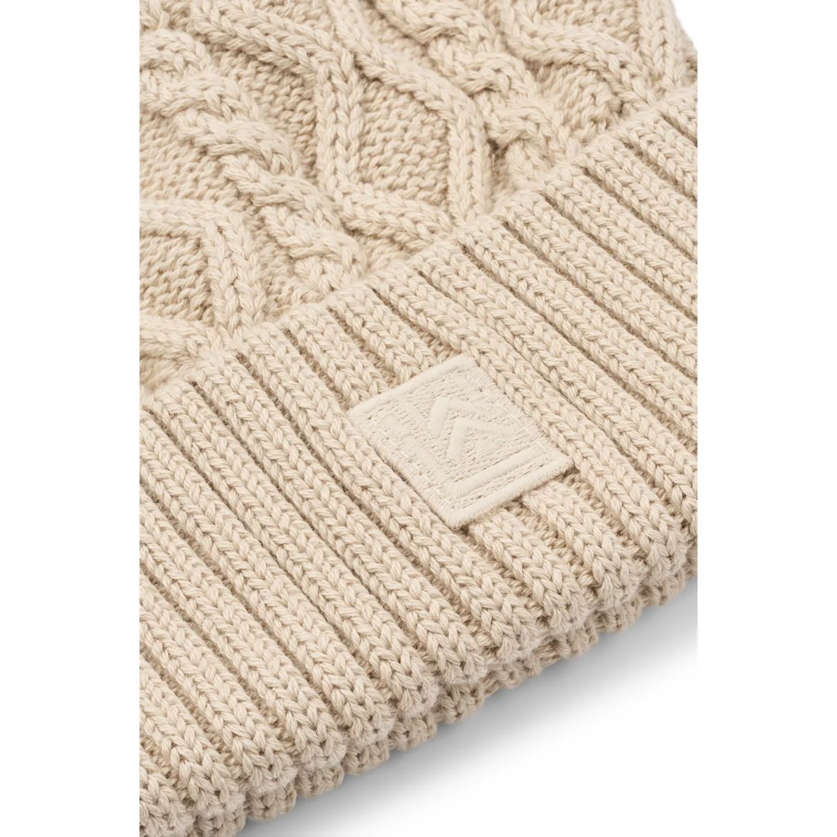 EZRA Cable Knit Beanie - Sandy - Image 5