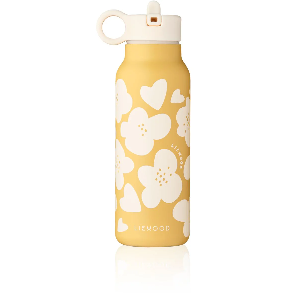 FALK Water Bottle 350 ml - Flower / Lemon yellow