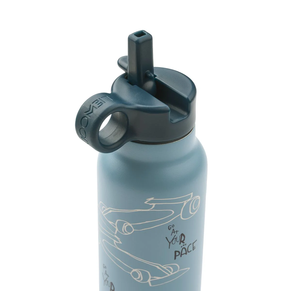 FALK Water Bottle 350 ml - Race cars / Beach blue - Image 2