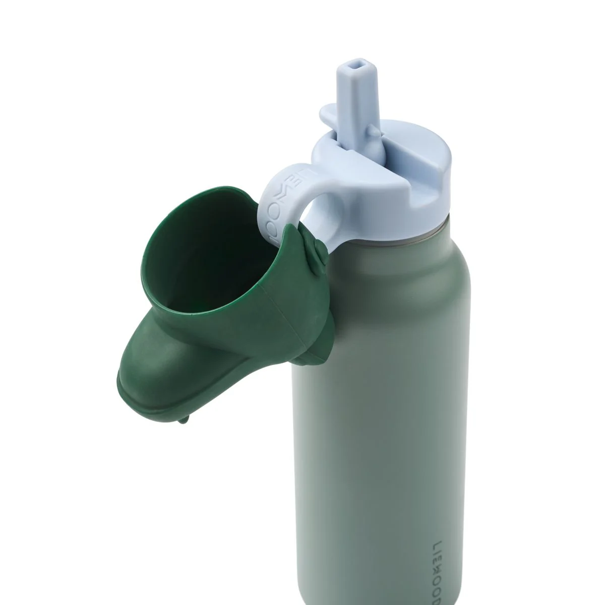 Falk Water Bottle with Crocodile Lid 350 ml - Peppermint / Garden green - Image 3