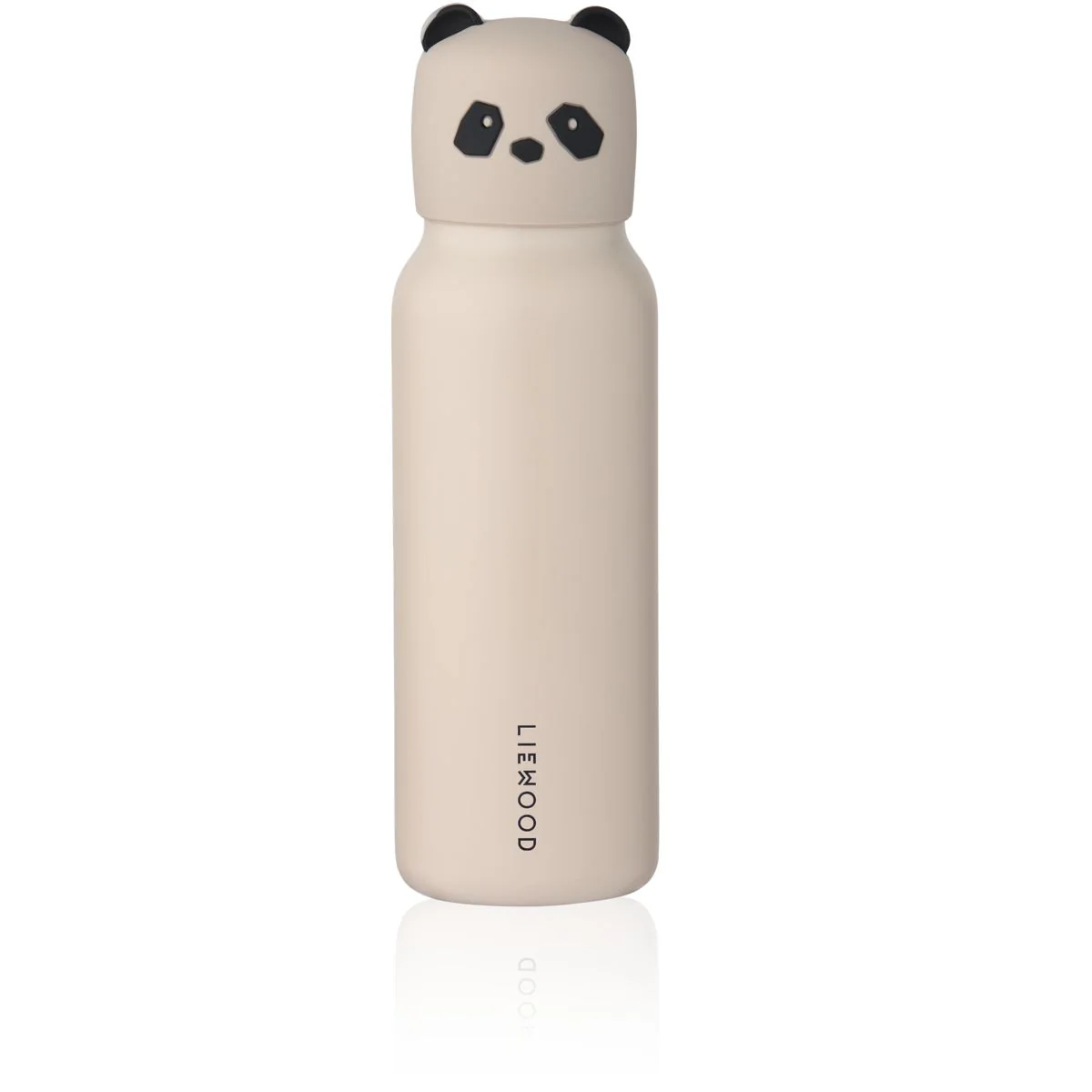 Falk Water Bottle with Panda Lid 350 ml - Sandy