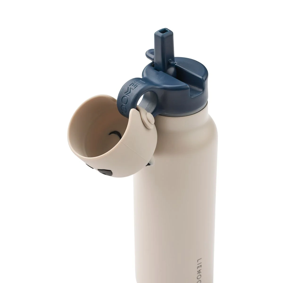 Falk Water Bottle with Panda Lid 350 ml - Sandy - Image 3