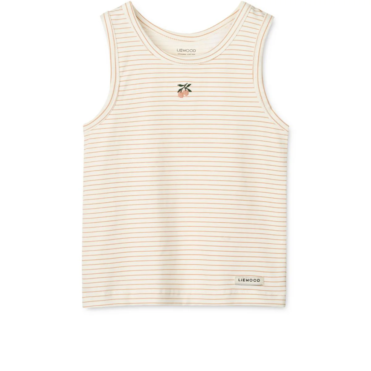 Faris Tank Top 2-pack - Mini peach sea shell / stripe mix - Image 2