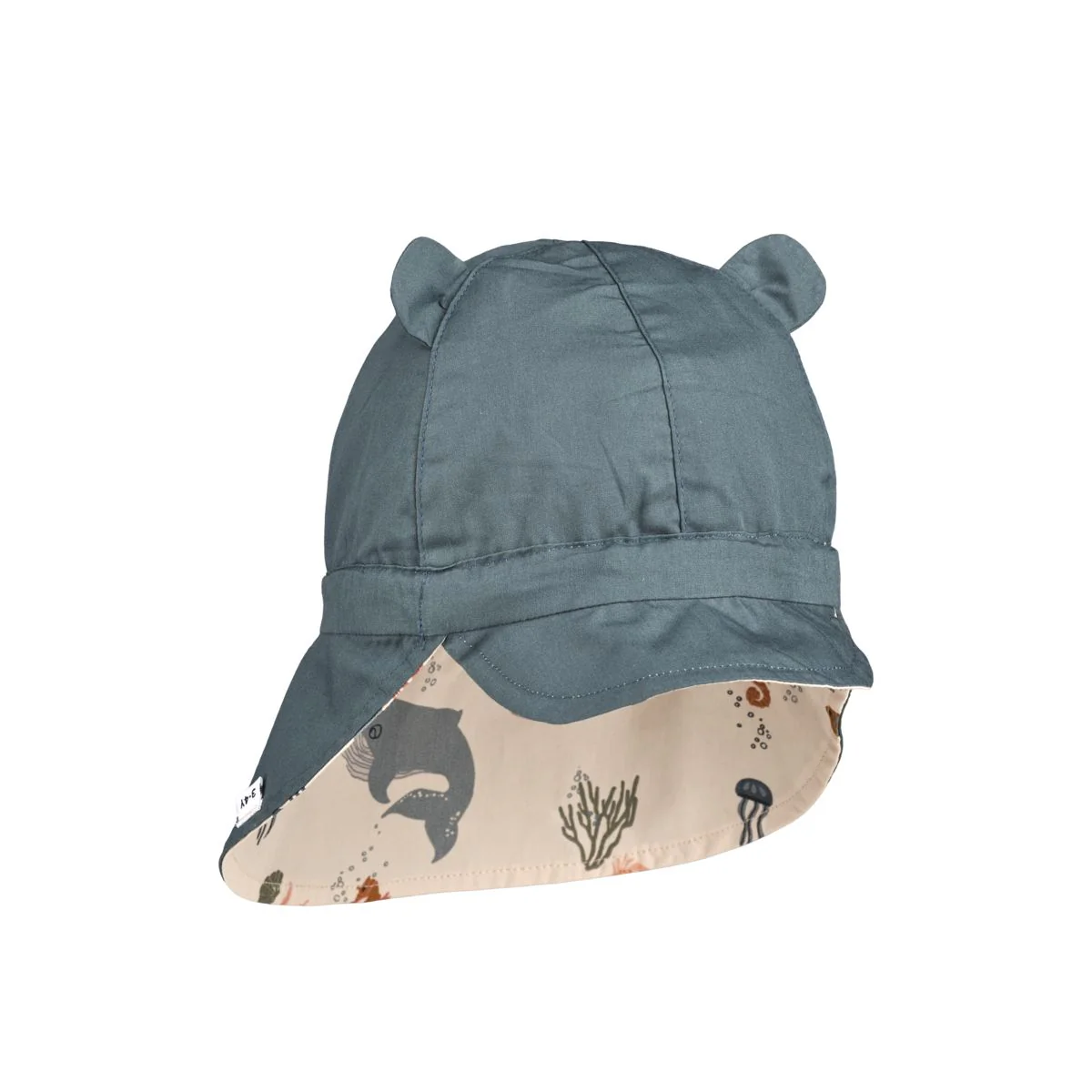 Gorm Reversible Sun Hat - Sea creature / Sandy - Image 2