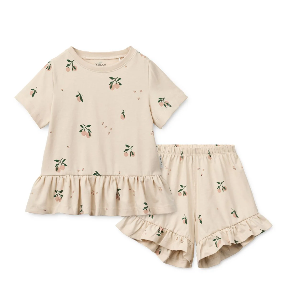 Ilford Set with Frills - Peach mini / Sea shell