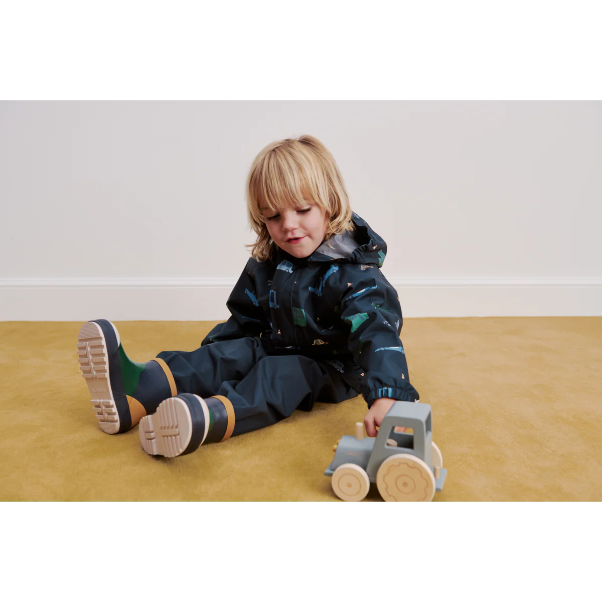 Jesse Thermo Rain boot - Classic navy multi mix - Image 6