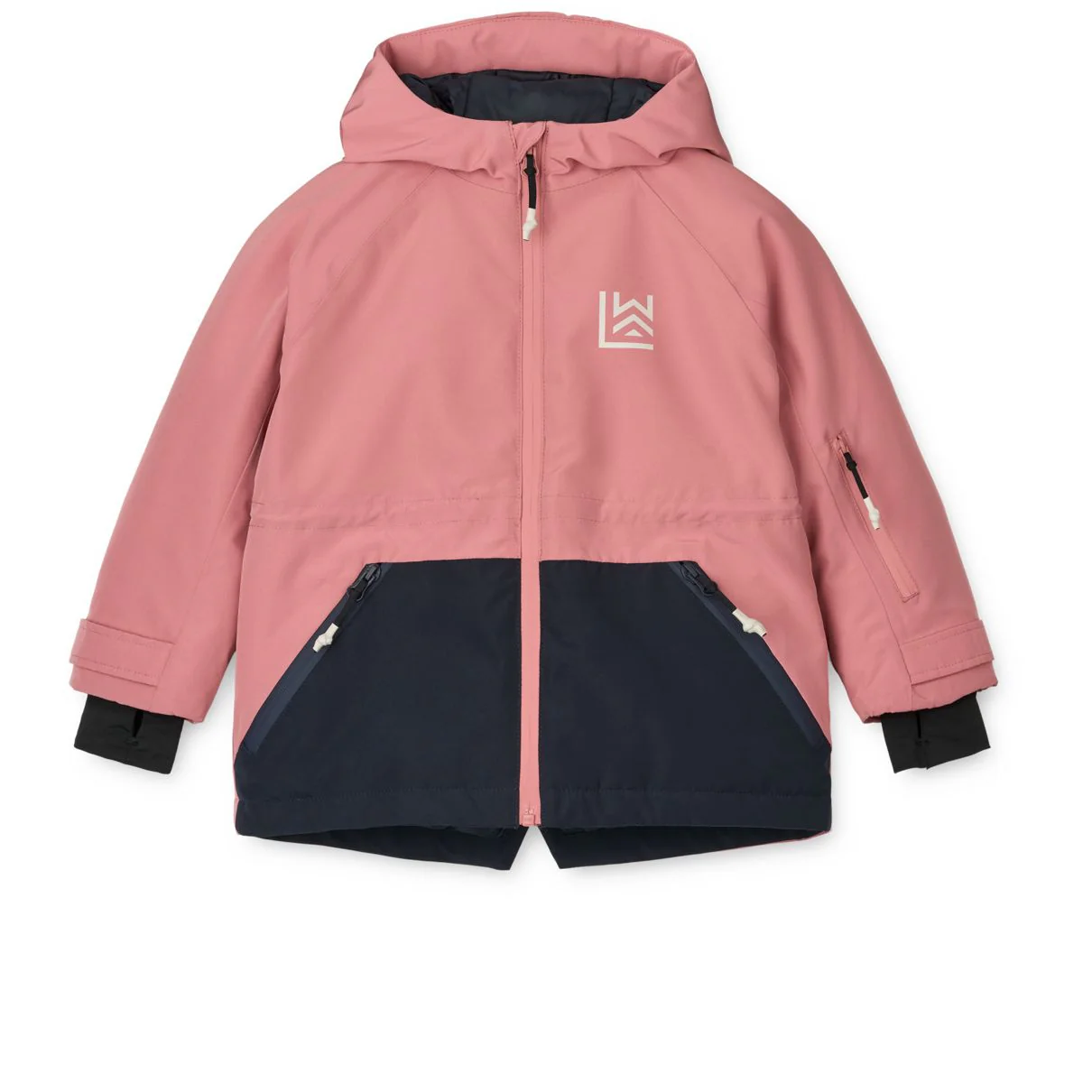 Kalle winter jacket - Dusty rose / Classic navy