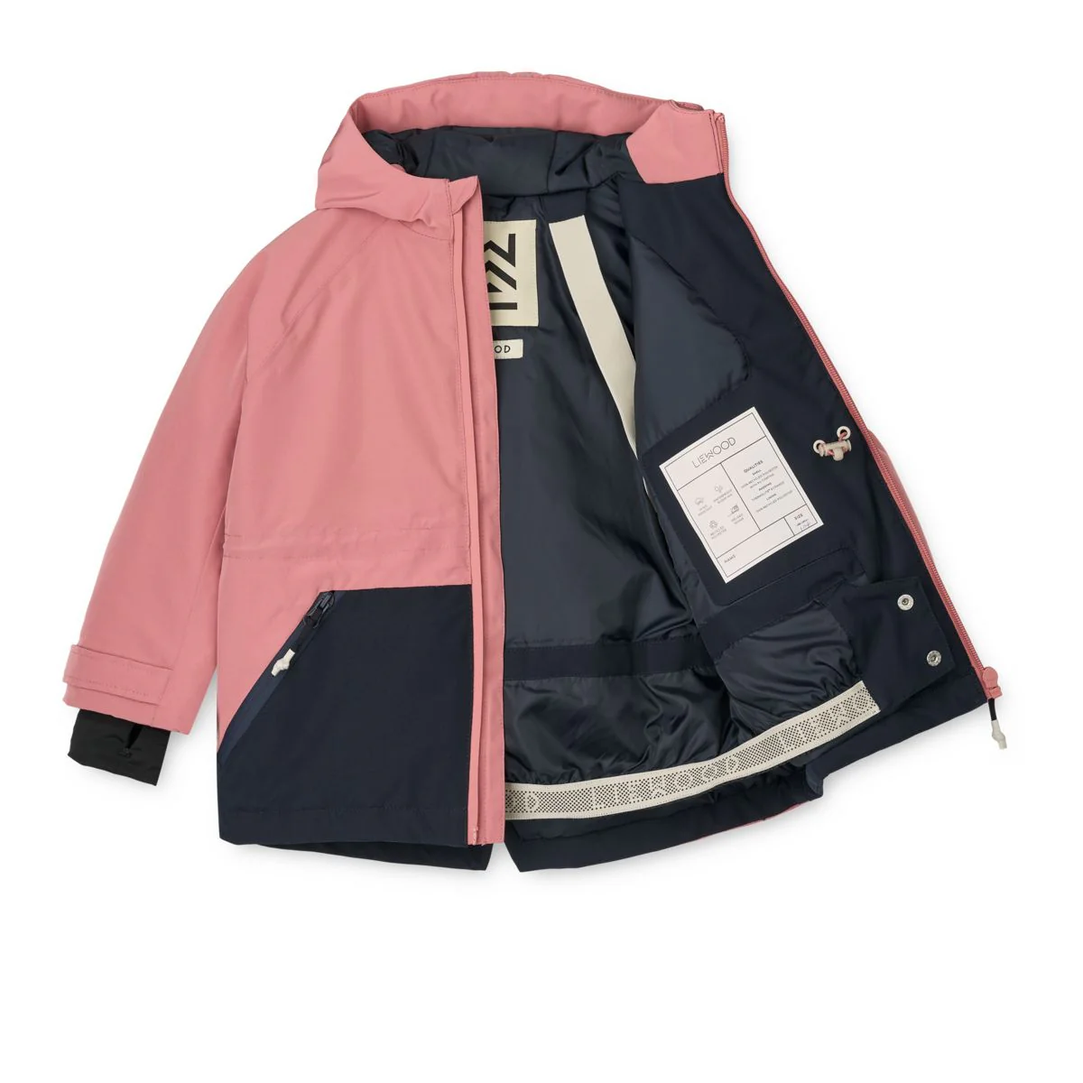 Kalle winter jacket - Dusty rose / Classic navy - Image 3