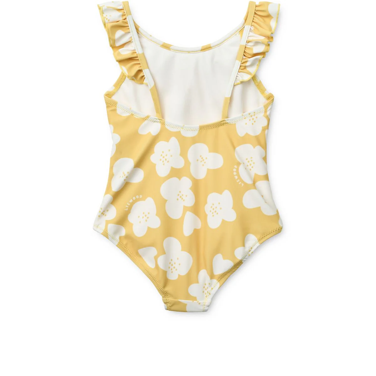 Kallie printed ruffle swimsuit - Flower / Lemon yellow - Image 2