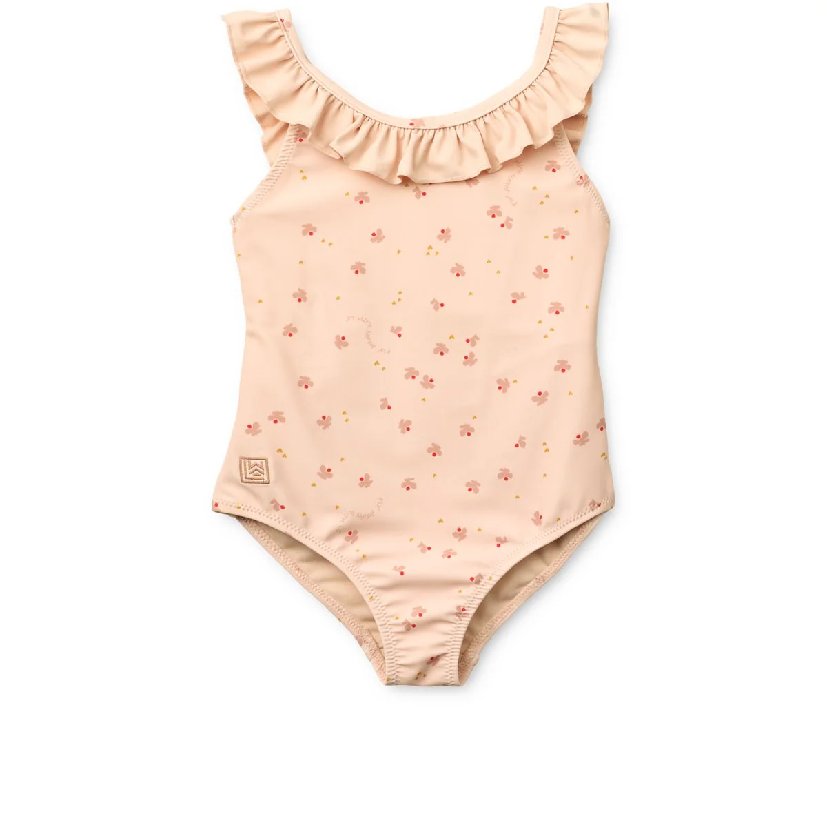 Kallie printed ruffle swimsuit - Mini Butterfly / Apple blossom