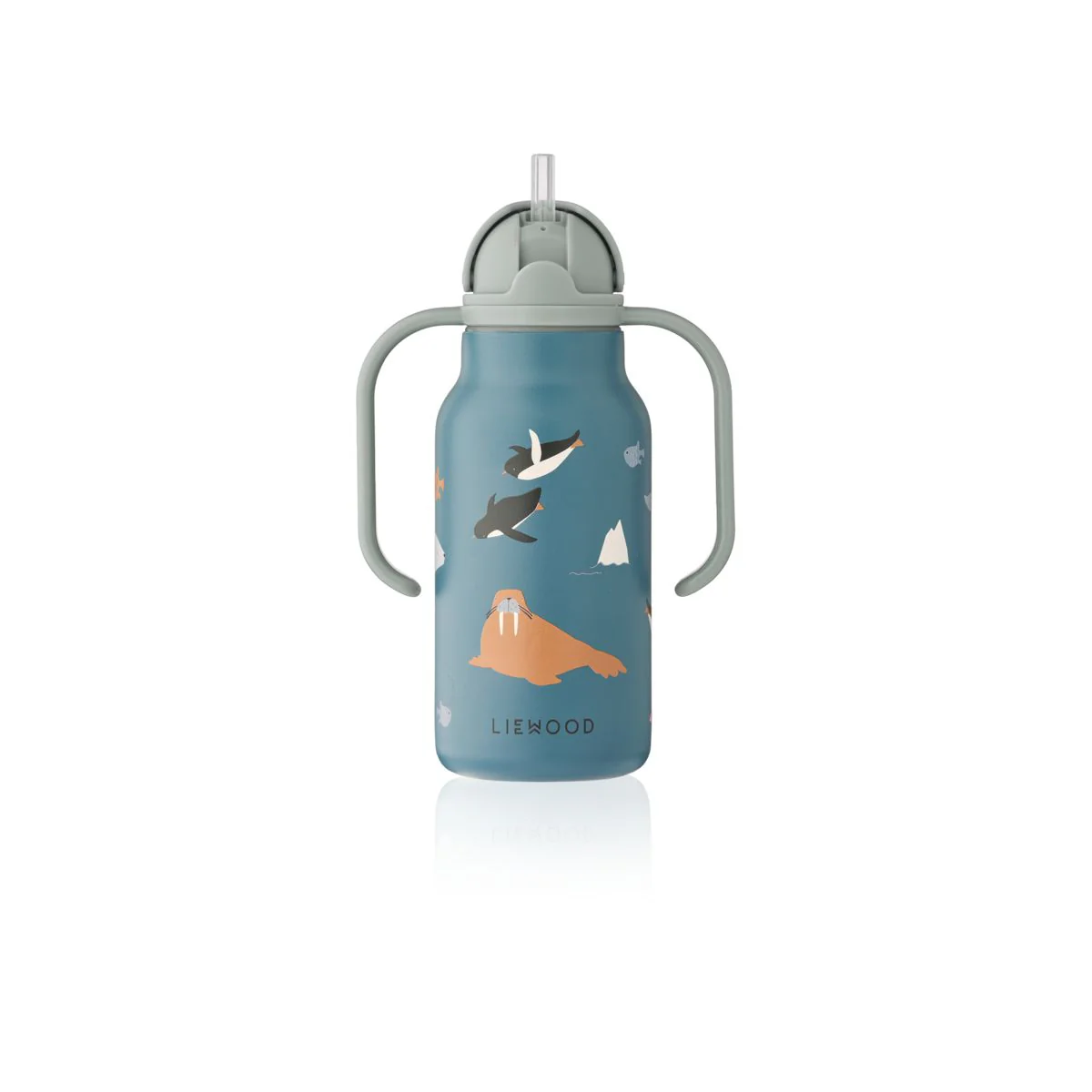 KIMMIE Steel Water Bottle 250 Ml - Arctic Sea /  Ocean view - Image 3
