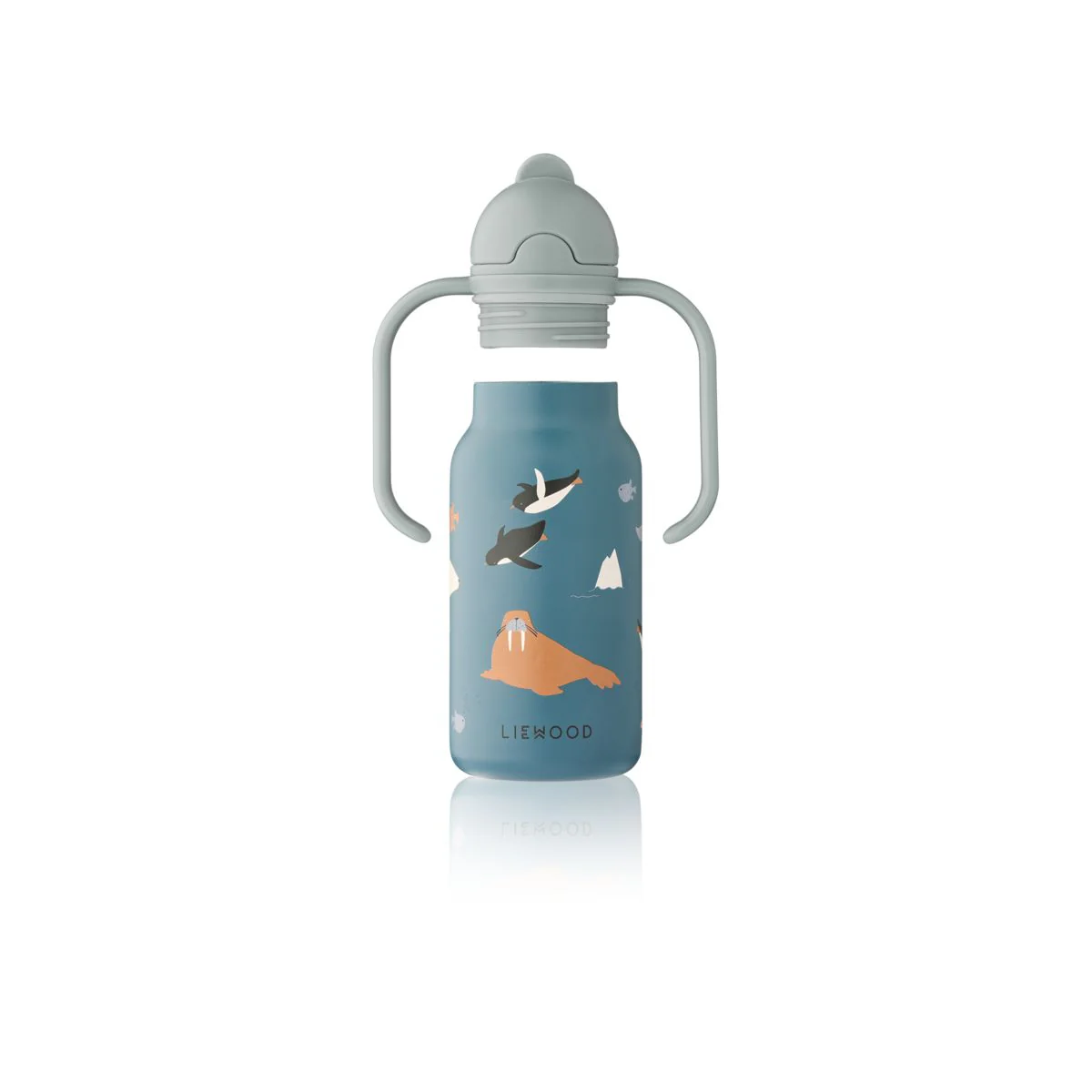 KIMMIE Steel Water Bottle 250 Ml - Arctic Sea /  Ocean view - Image 4
