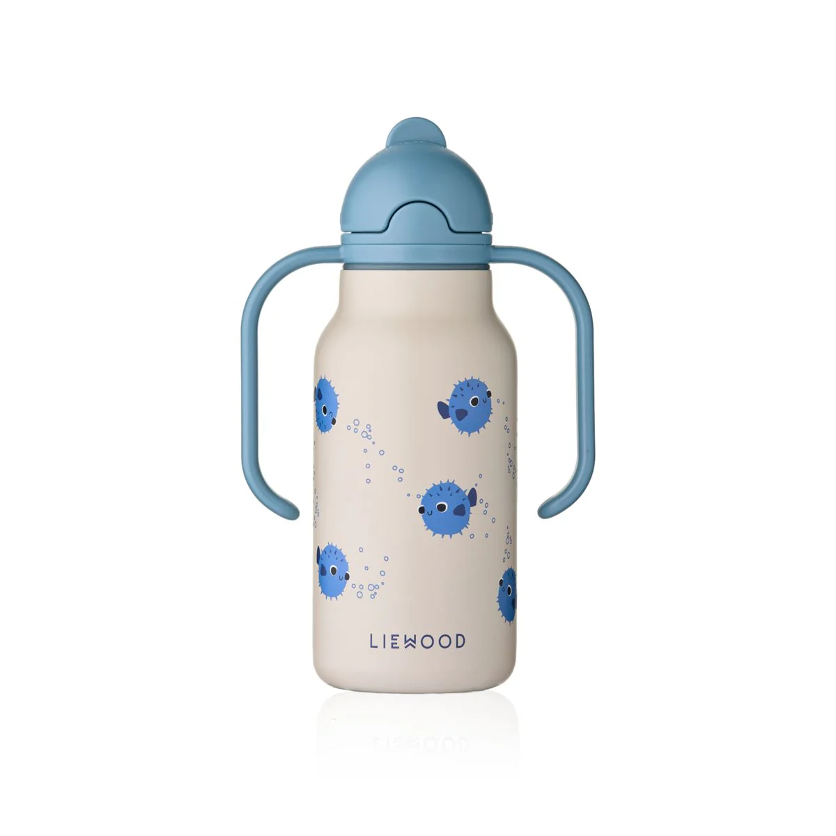 KIMMIE Steel Water Bottle 250 Ml - Pufferfish / Sandy
