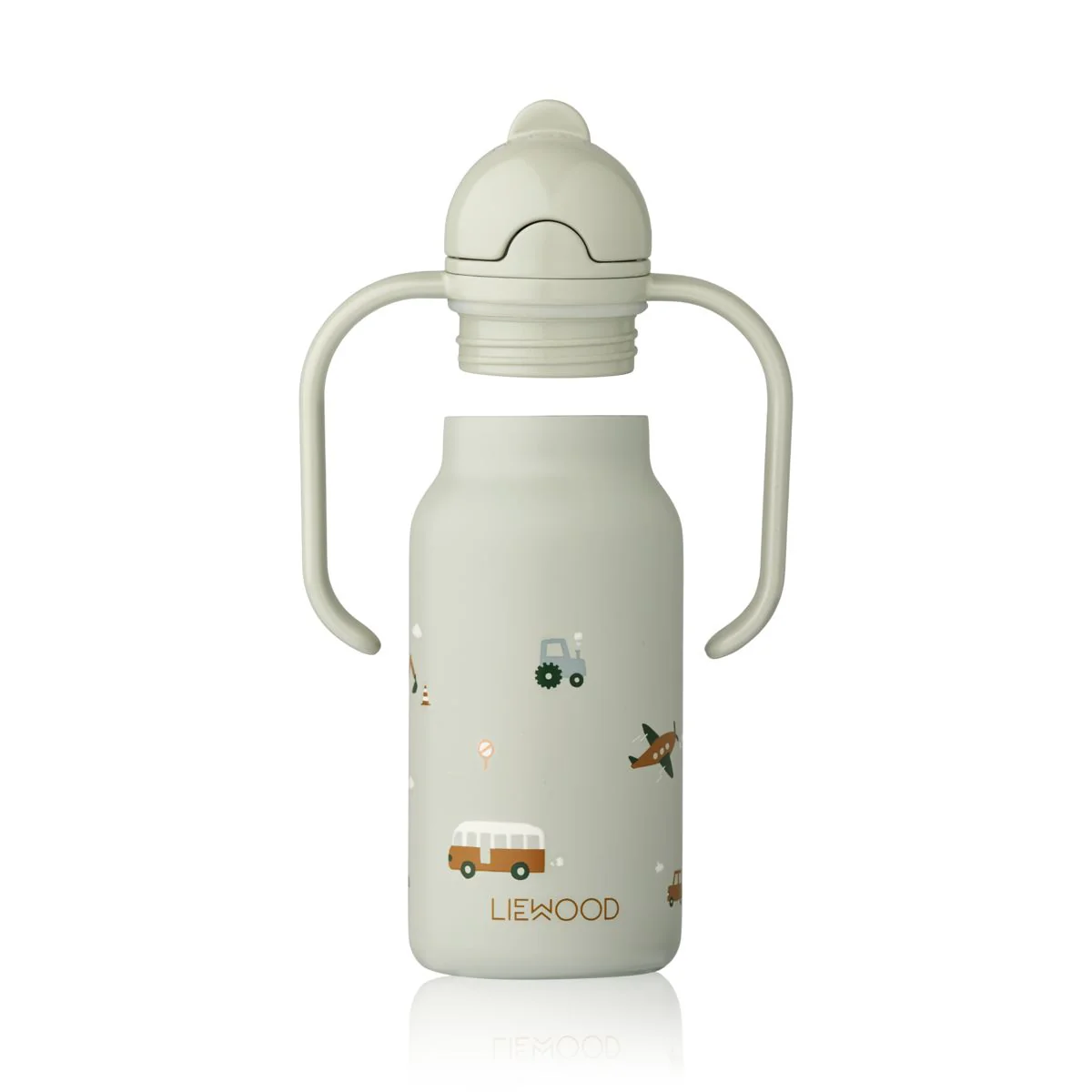 KIMMIE Steel Water Bottle 250 Ml - Vehicles / Dove blue - Image 4