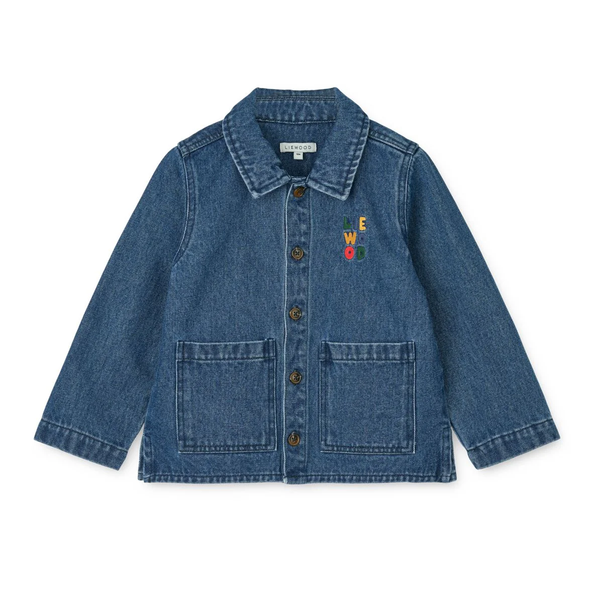 Kinsley Denim Overshirt - Medium blue denim