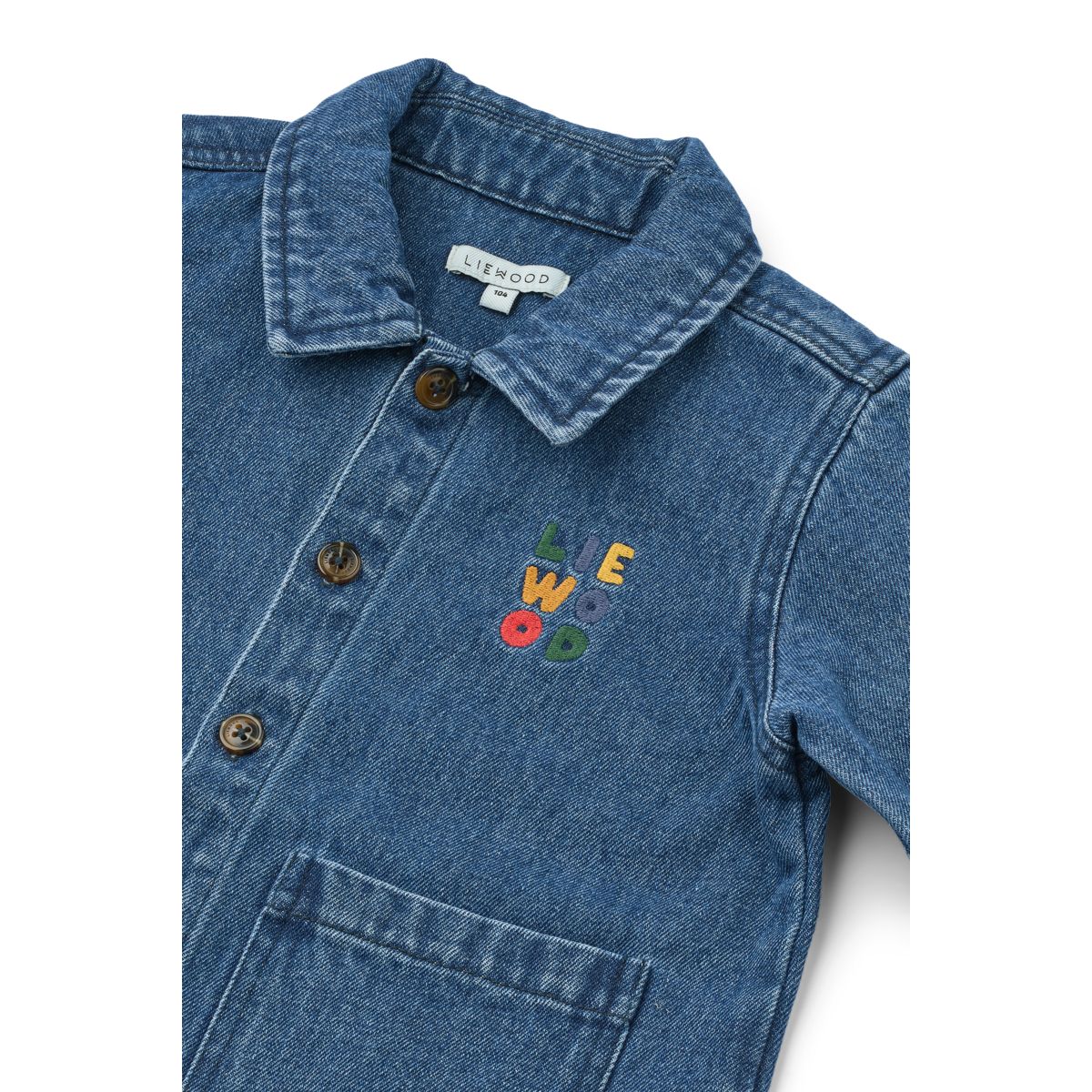 Kinsley Denim Overshirt - Medium blue denim - Image 3
