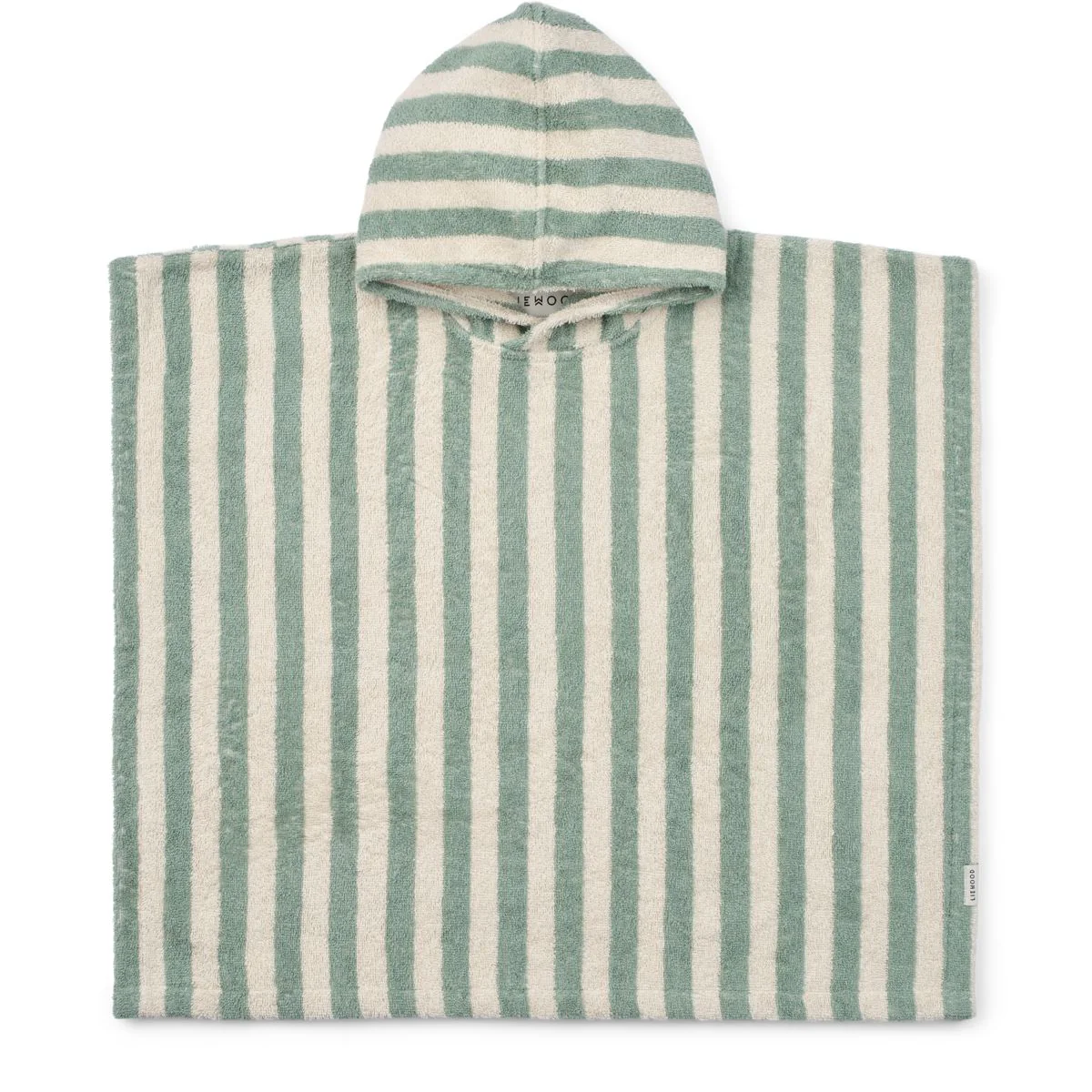 Koi Terry Poncho  - Peppermint / creme de la creme