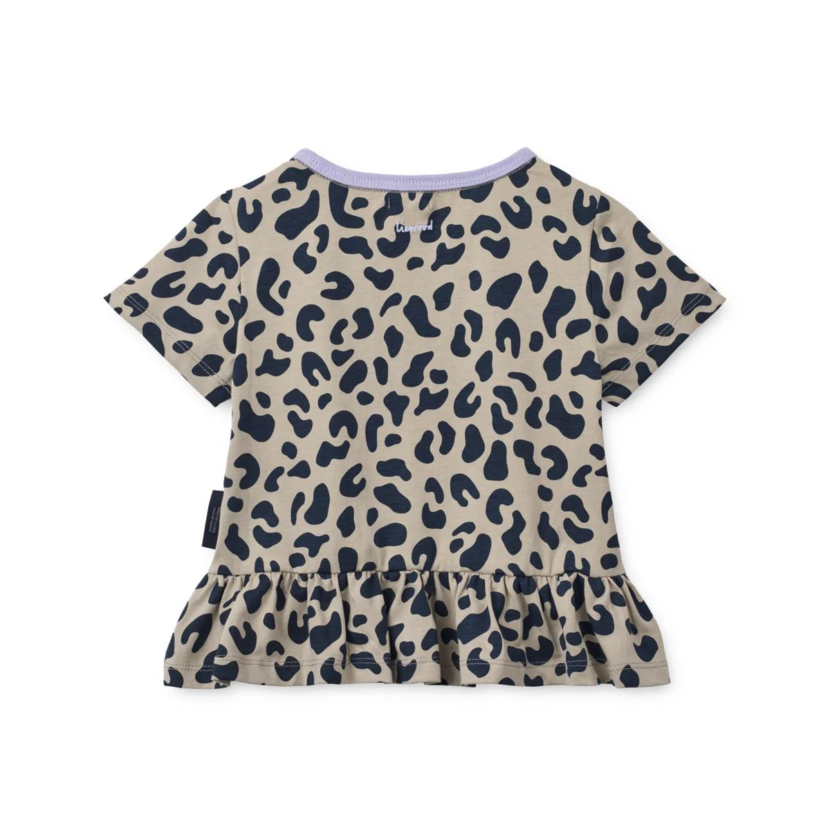 Kya Short-sleeve peplum T-shirt - Leo / Mist - Image 2