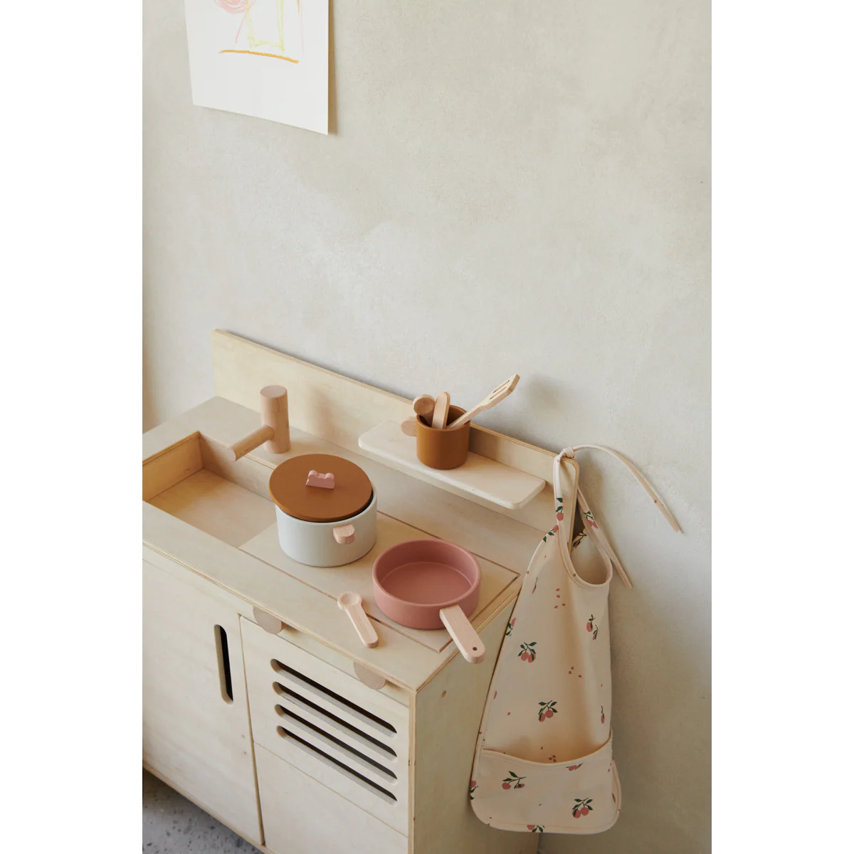 Lai Bib - Peach / Sea shell mix - Image 3