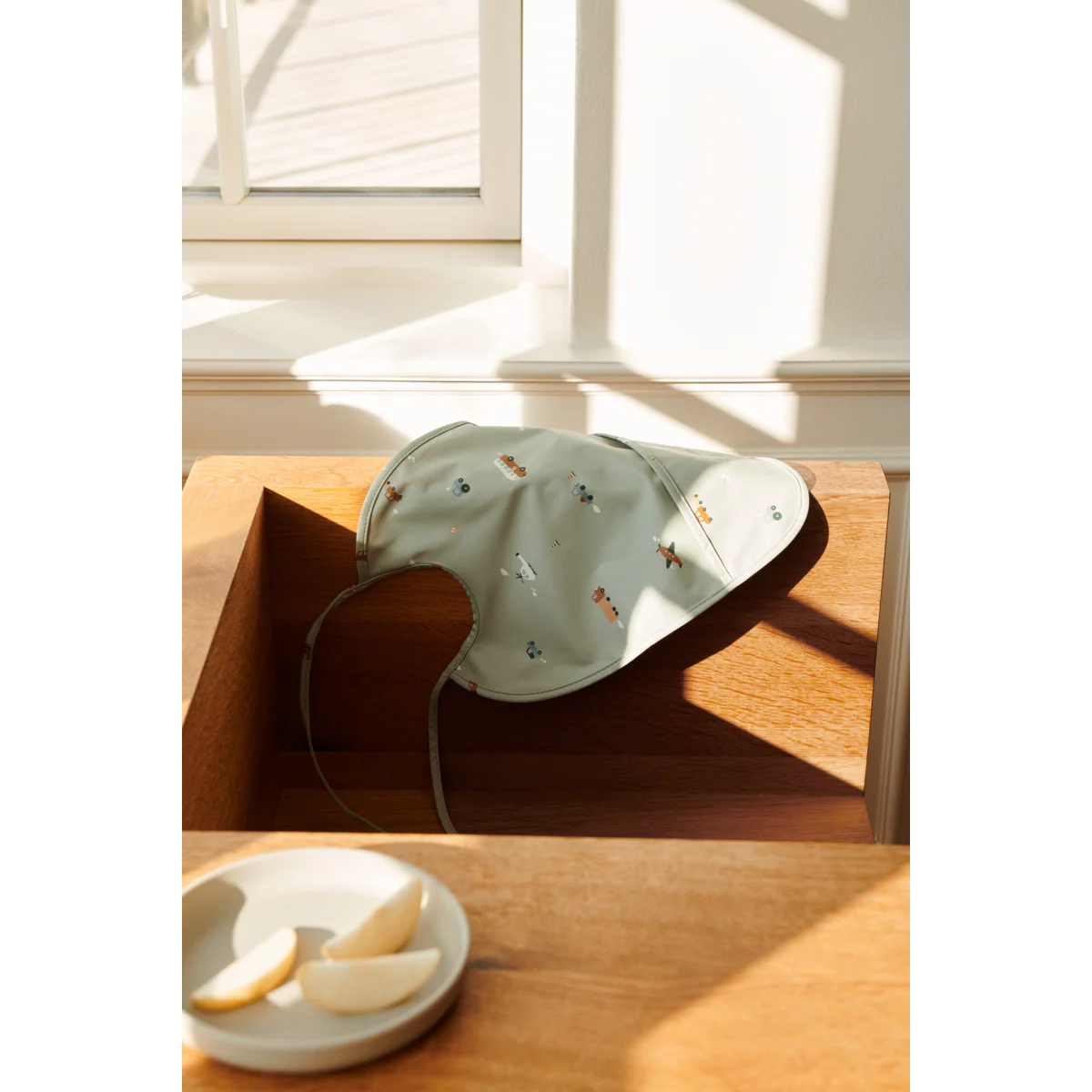 Lai Bib - Vehicles/dove blue mix - Image 2