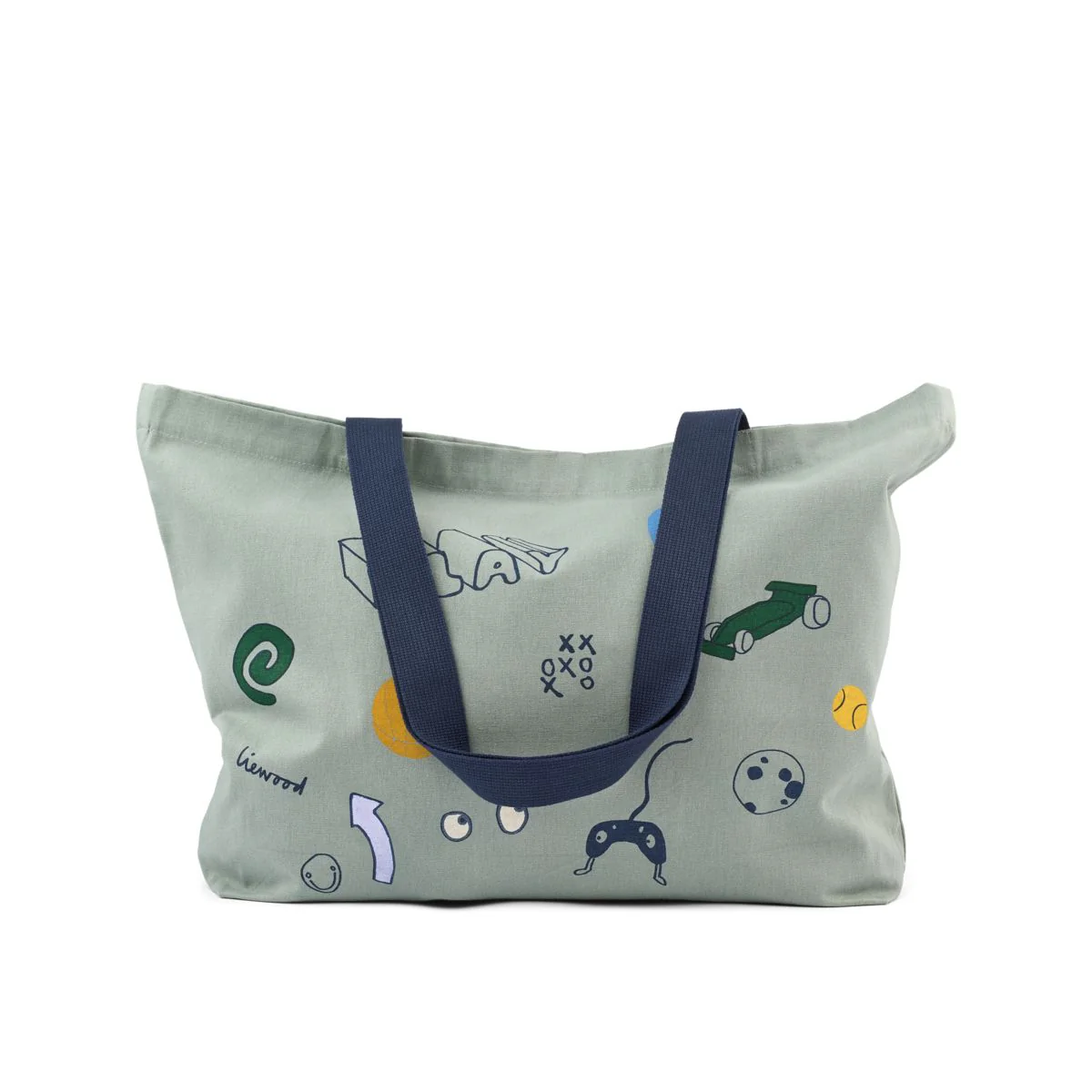 Large Tote Bag - Play / Dusty Peppermint
