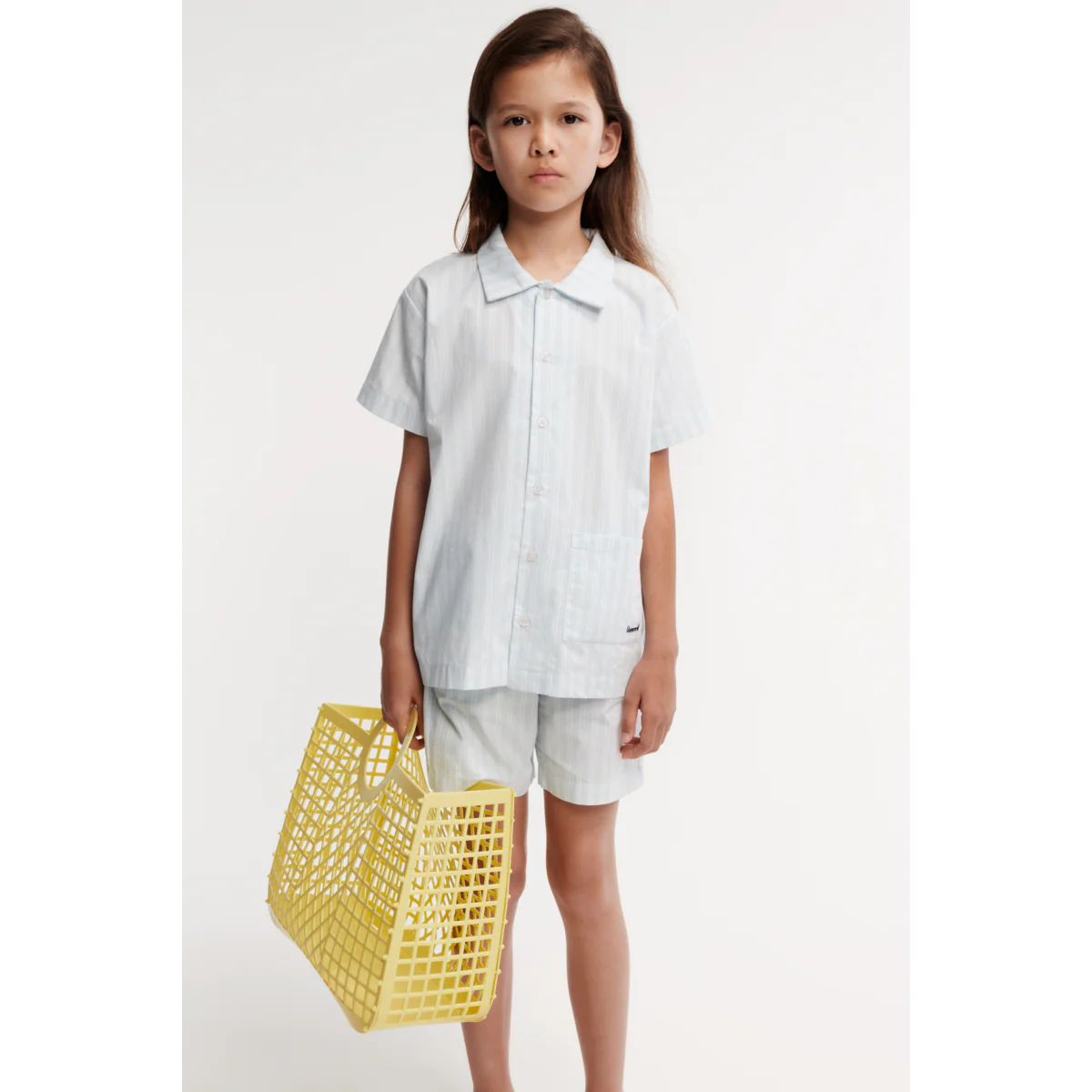 Leona Stripe Set - Y/D stripe Pure sky / Creme de la creme - Image 4
