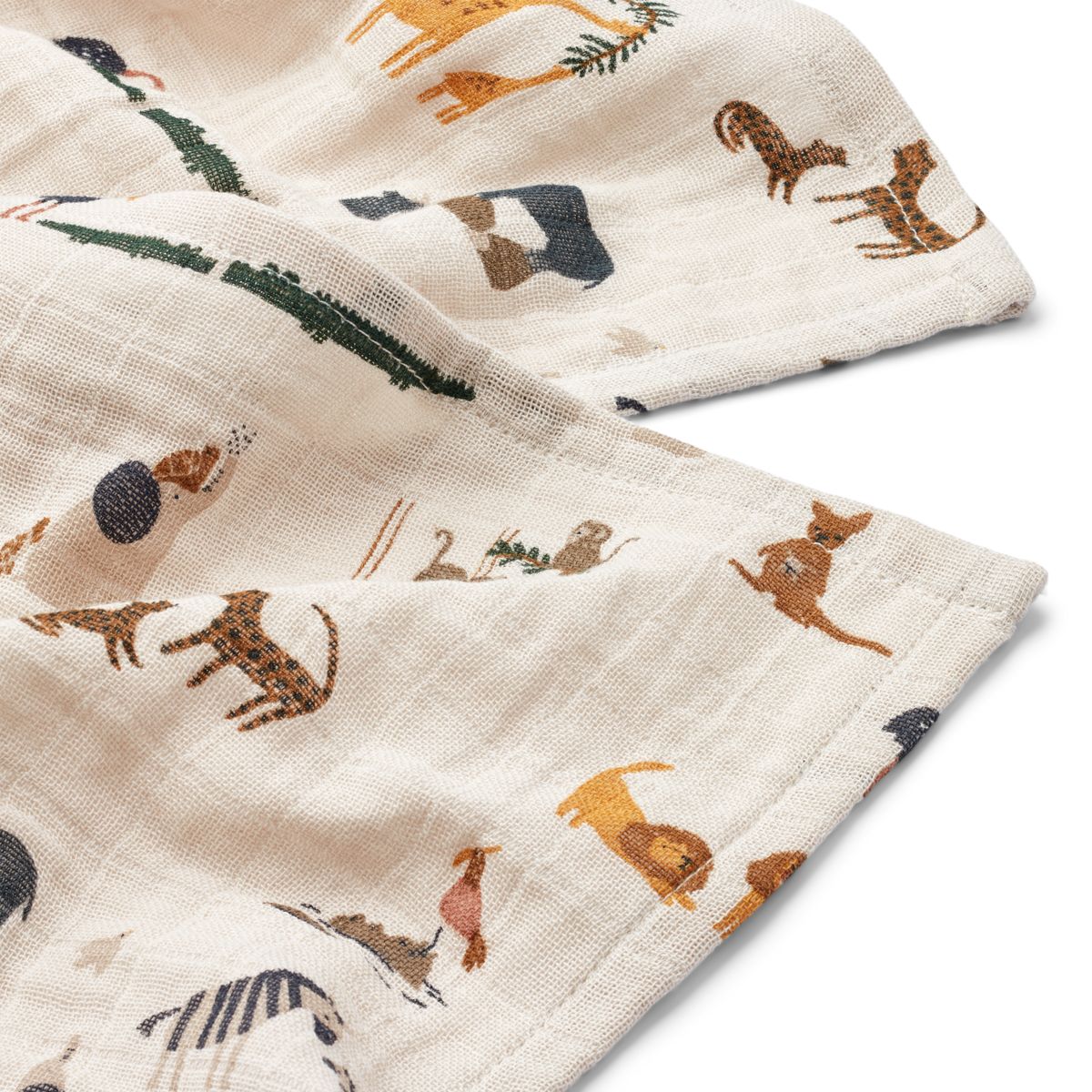 LEWIS Muslin Cloth 2-Pack - All together / Sandy - Image 2