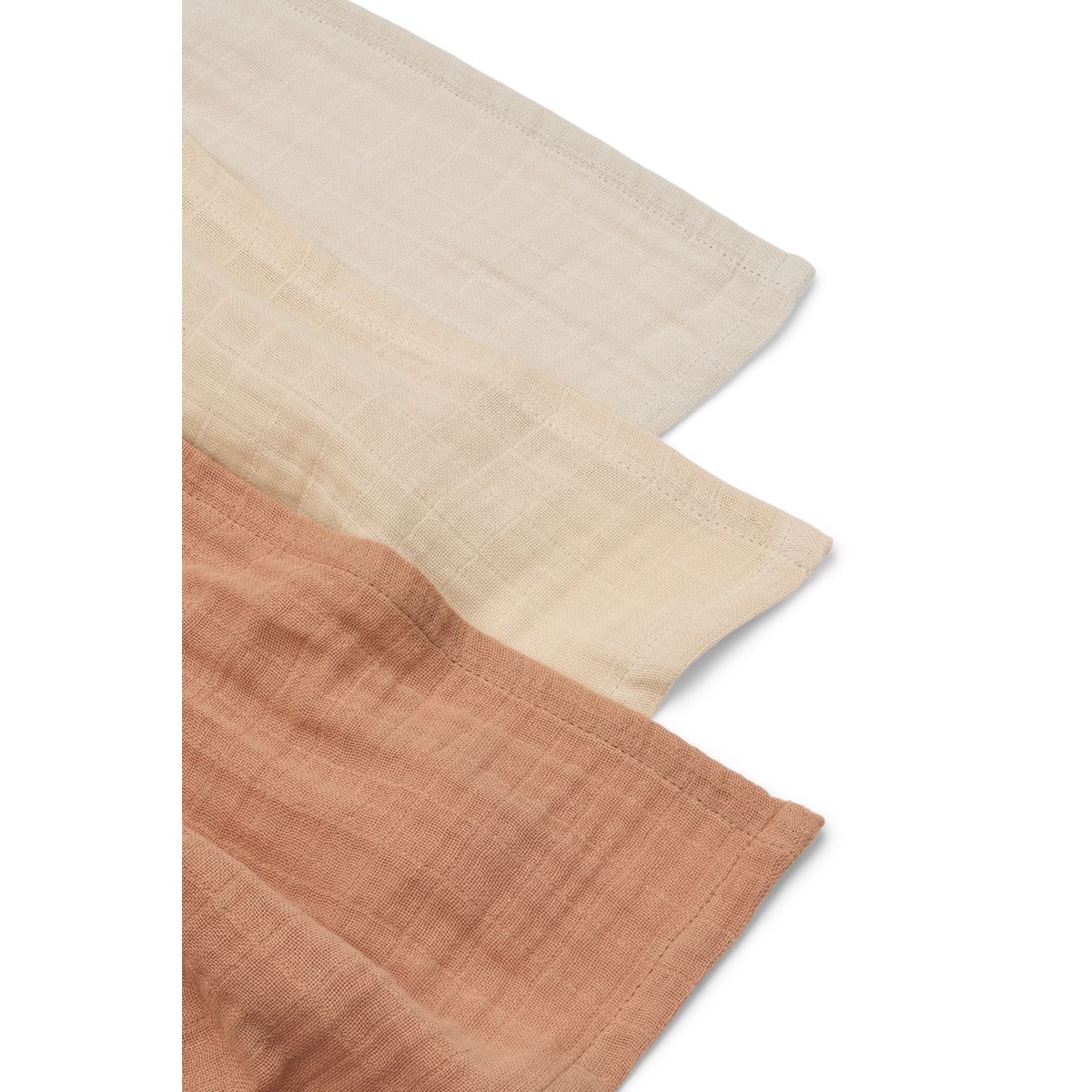 Lewis Muslin Cloth 3-pack - Tuscany rose mix - Image 2