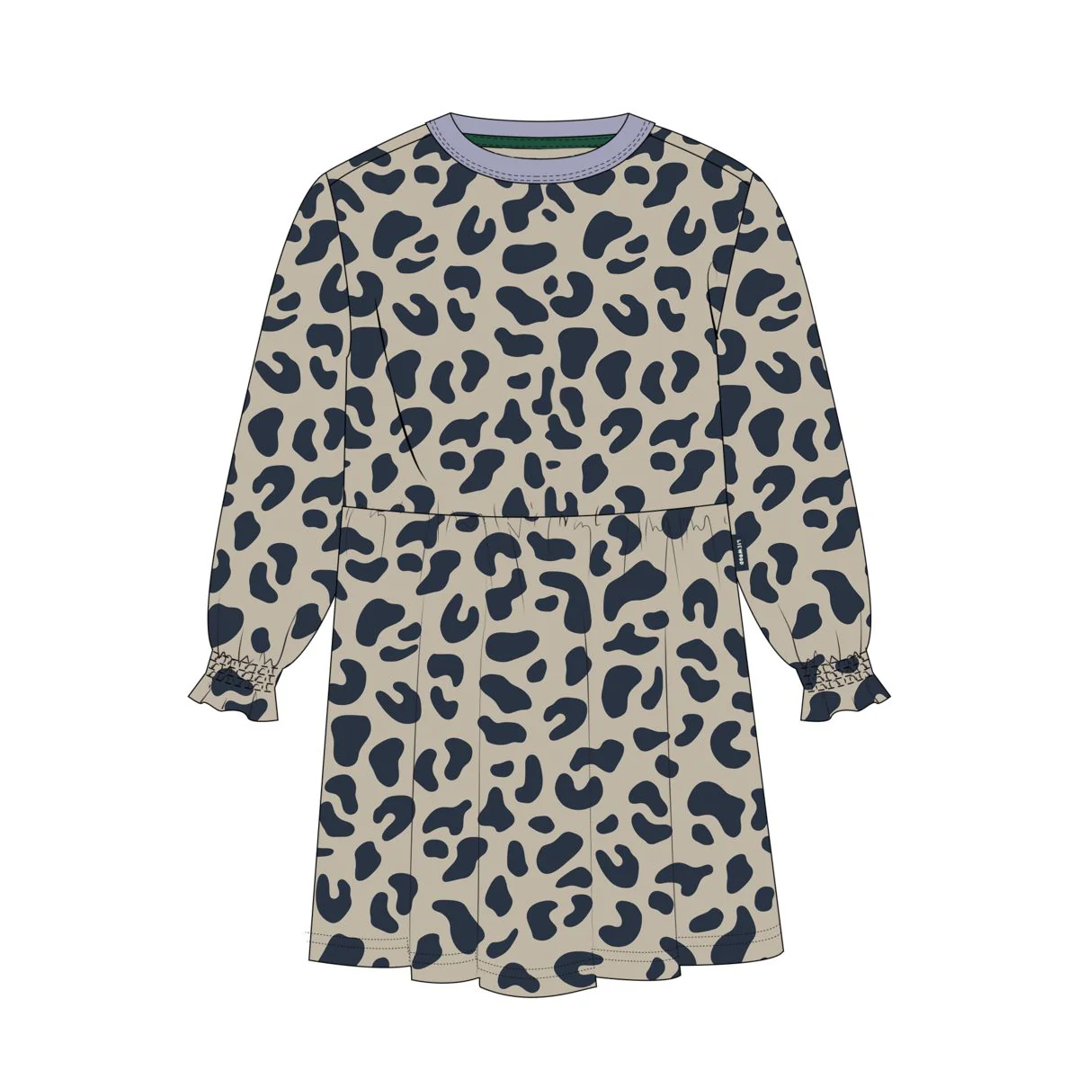 Lia Sweatshirt dress - Leo / Mist - Image 4