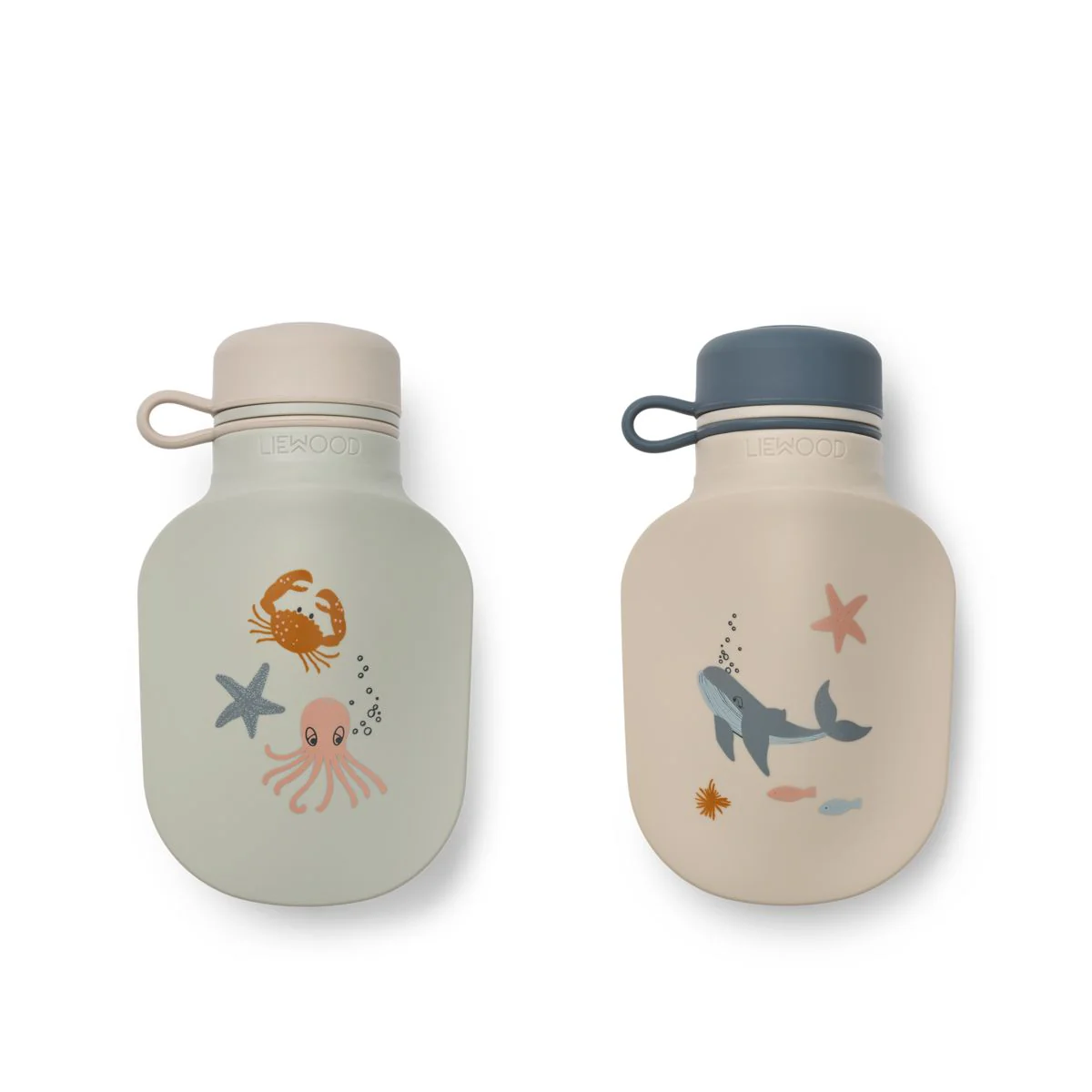 Lizzie Smoothie Bottle 2-pack - Sea creature / Sandy