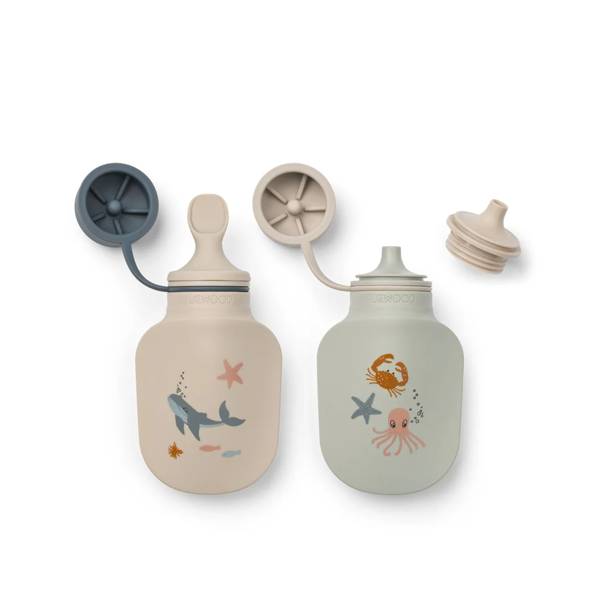 Lizzie Smoothie Bottle 2-pack - Sea creature / Sandy - Image 2