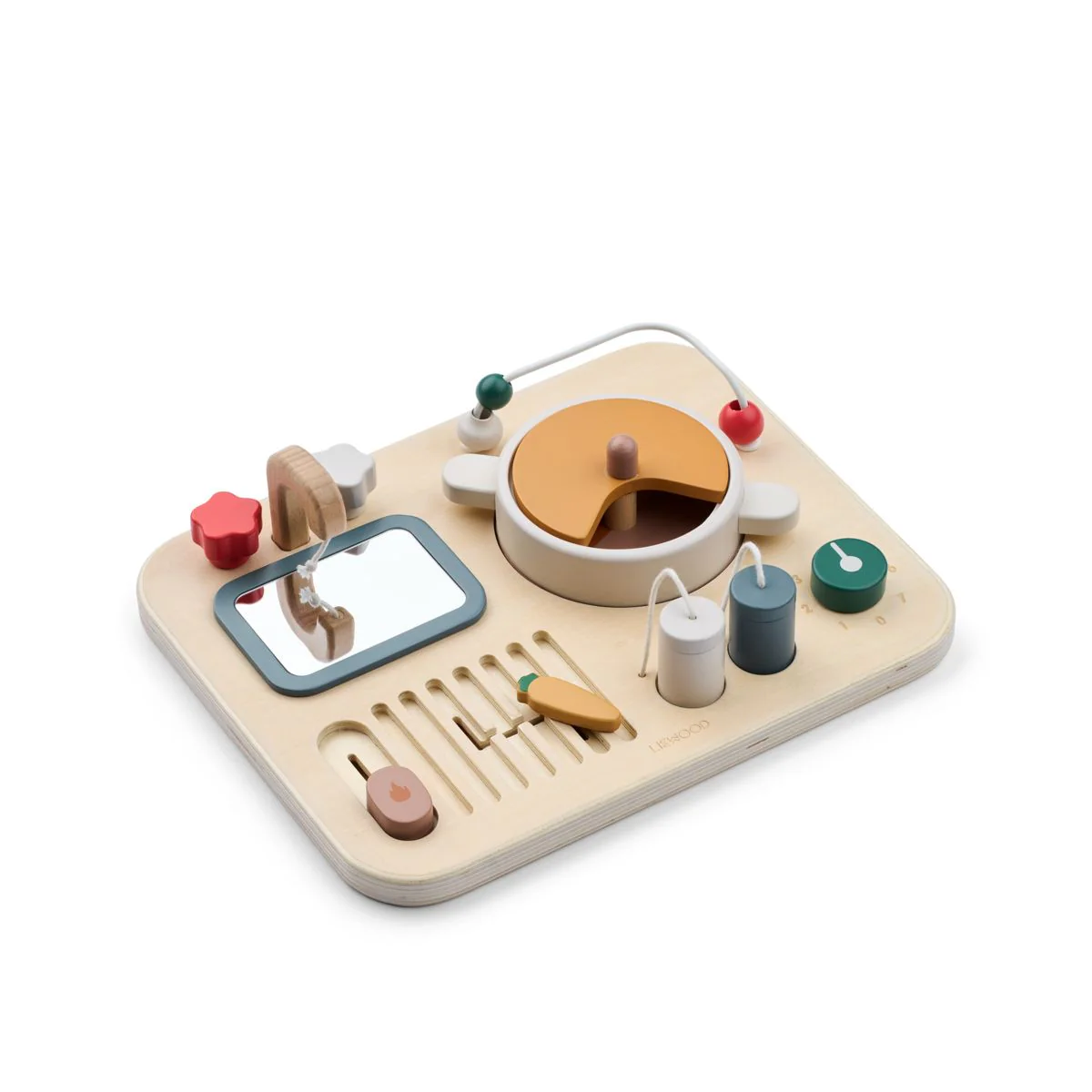 Magnus wooden play board - Sandy multi mix