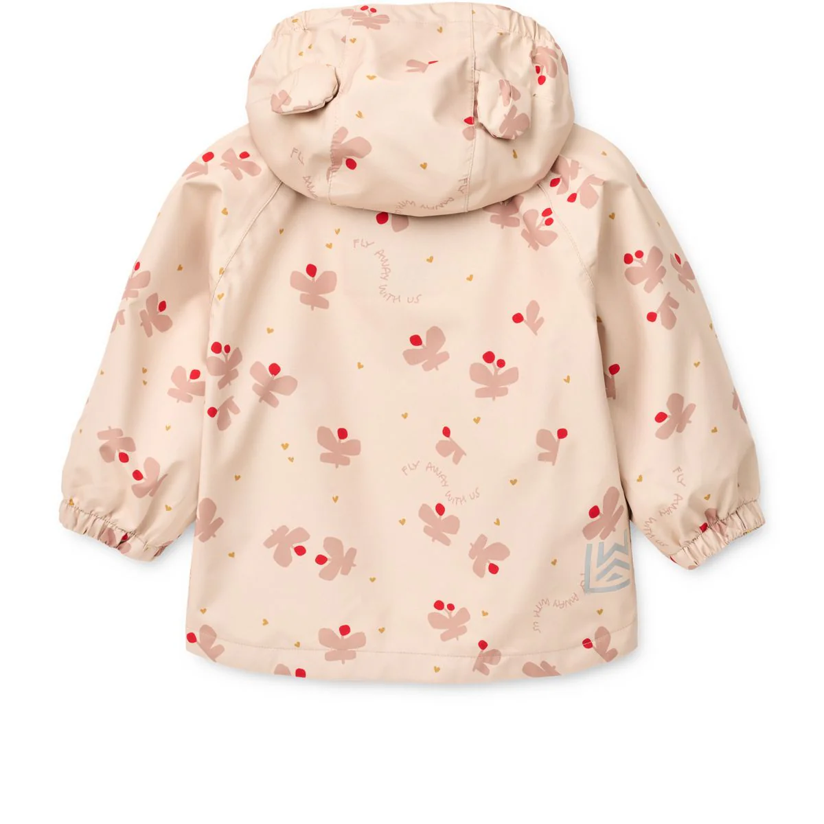 MANU Toddler Rainwear Set - Butterfly / Apple blossom - Image 4