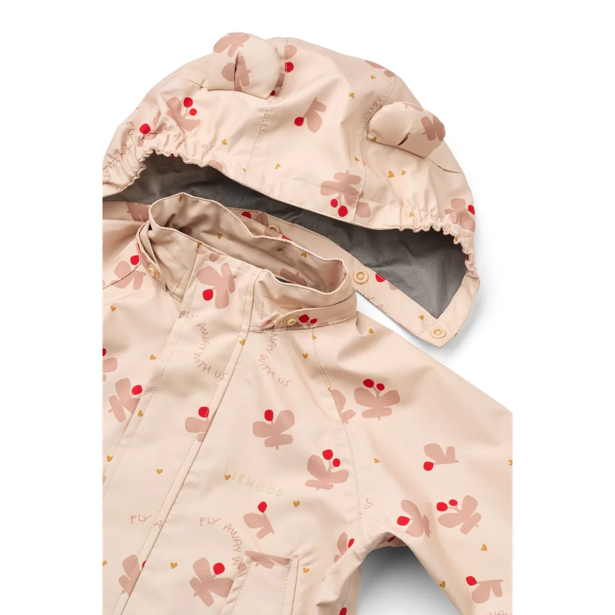 MANU Toddler Rainwear Set - Butterfly / Apple blossom - Image 5