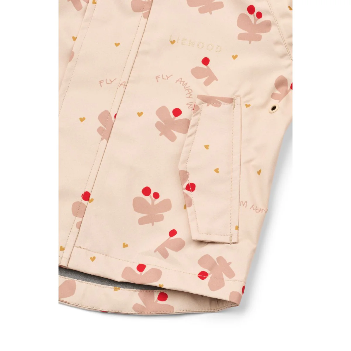 MANU Toddler Rainwear Set - Butterfly / Apple blossom - Image 6