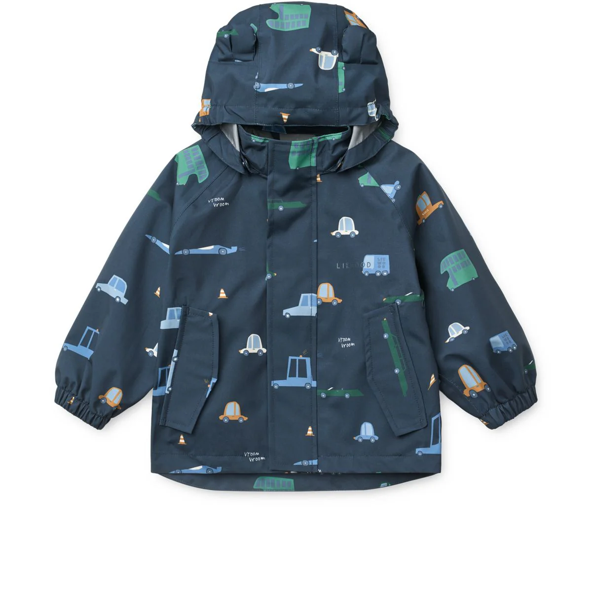 MANU Toddler Rainwear Set - Cars / Classic navy - Image 3