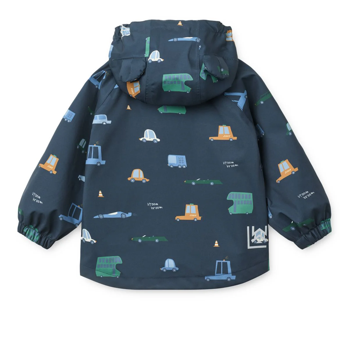 MANU Toddler Rainwear Set - Cars / Classic navy - Image 4