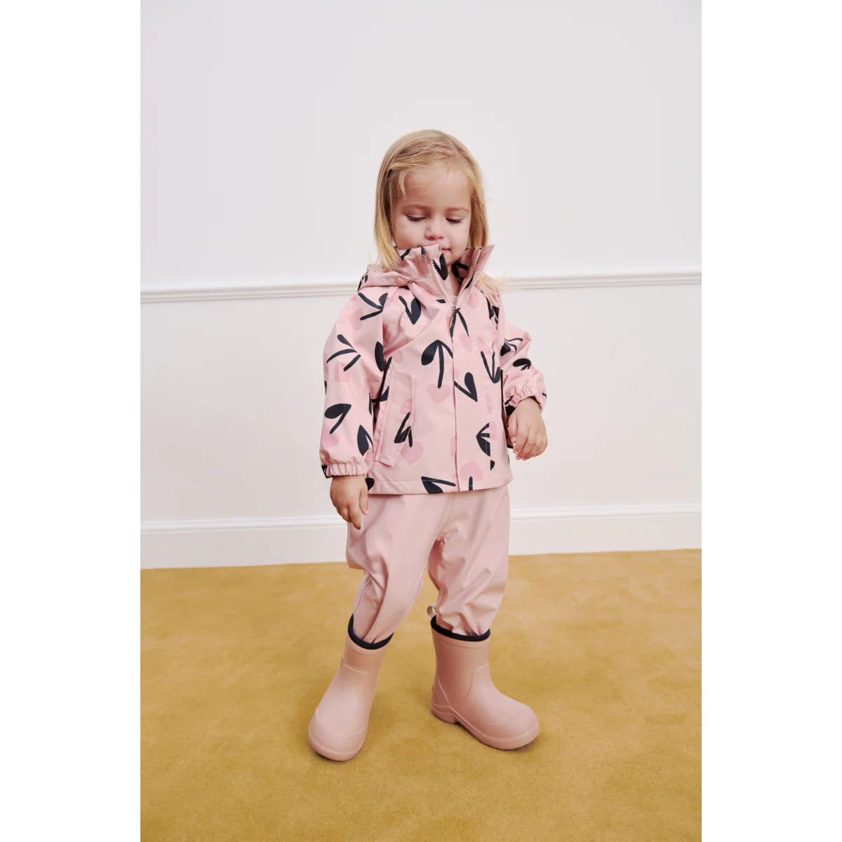 MANU Toddler Rainwear Set - mega cherry heart/ Rosey mix - Image 10