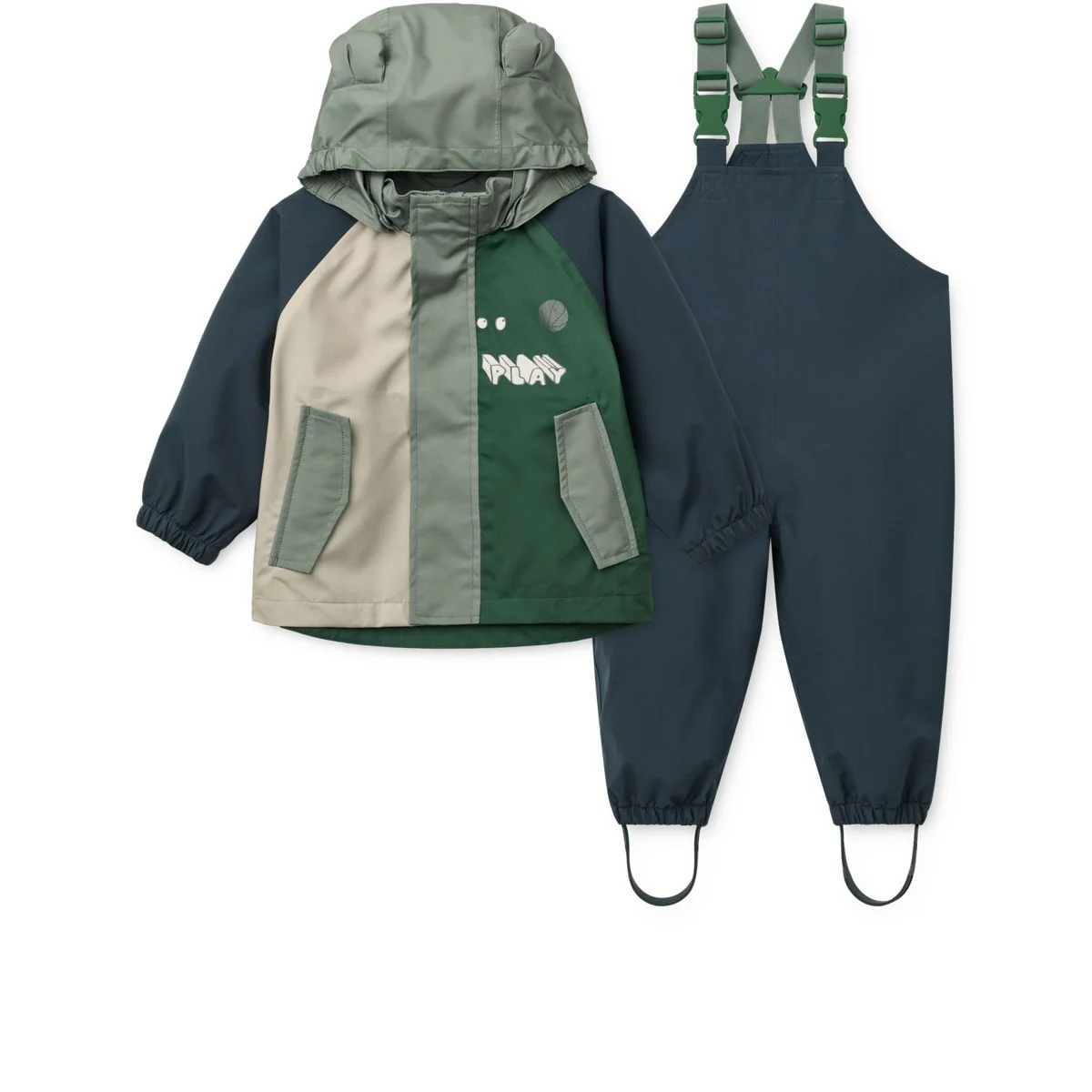 MANU Toddler Rainwear Set - Play multi mix