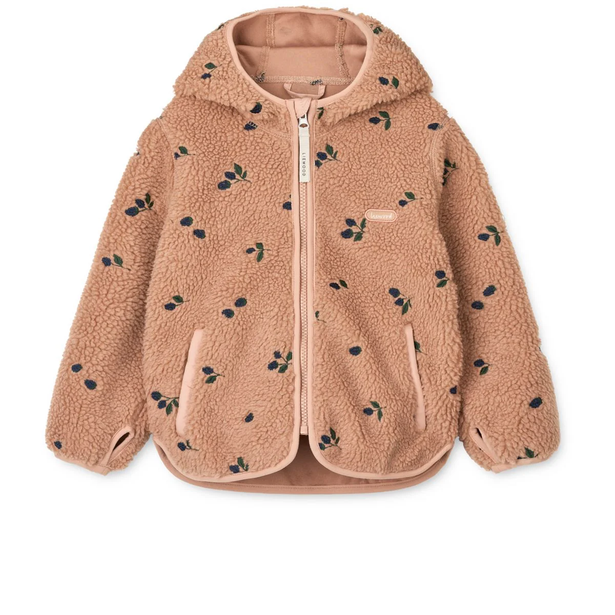 Mara Pile Jacket - Berry / Pale tuscany / Embroidery