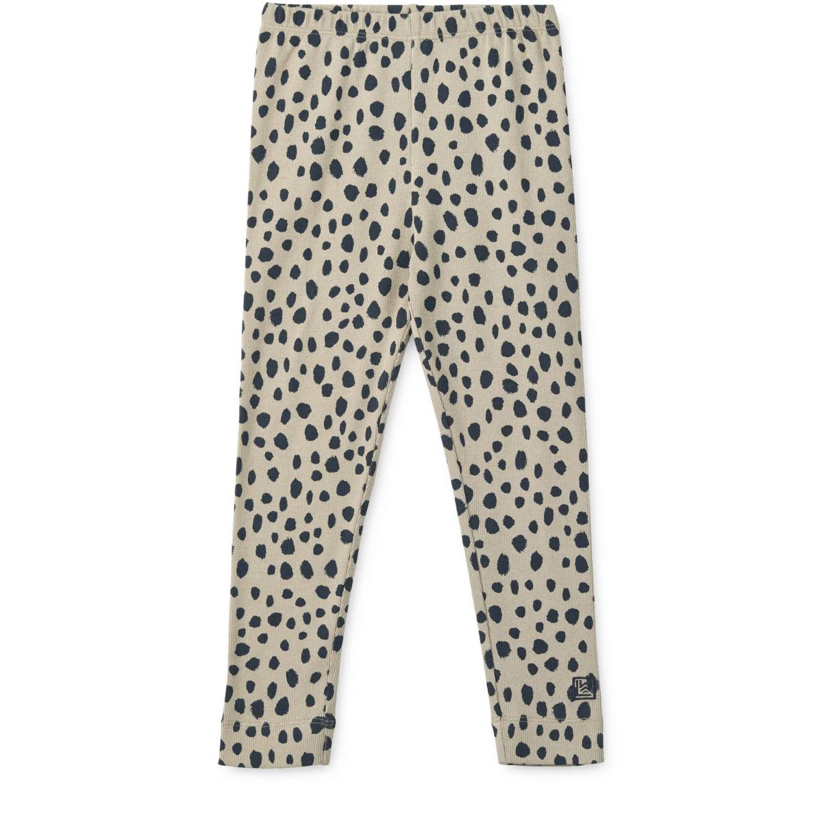Marien printed rib leggings - Leo spots / Mist