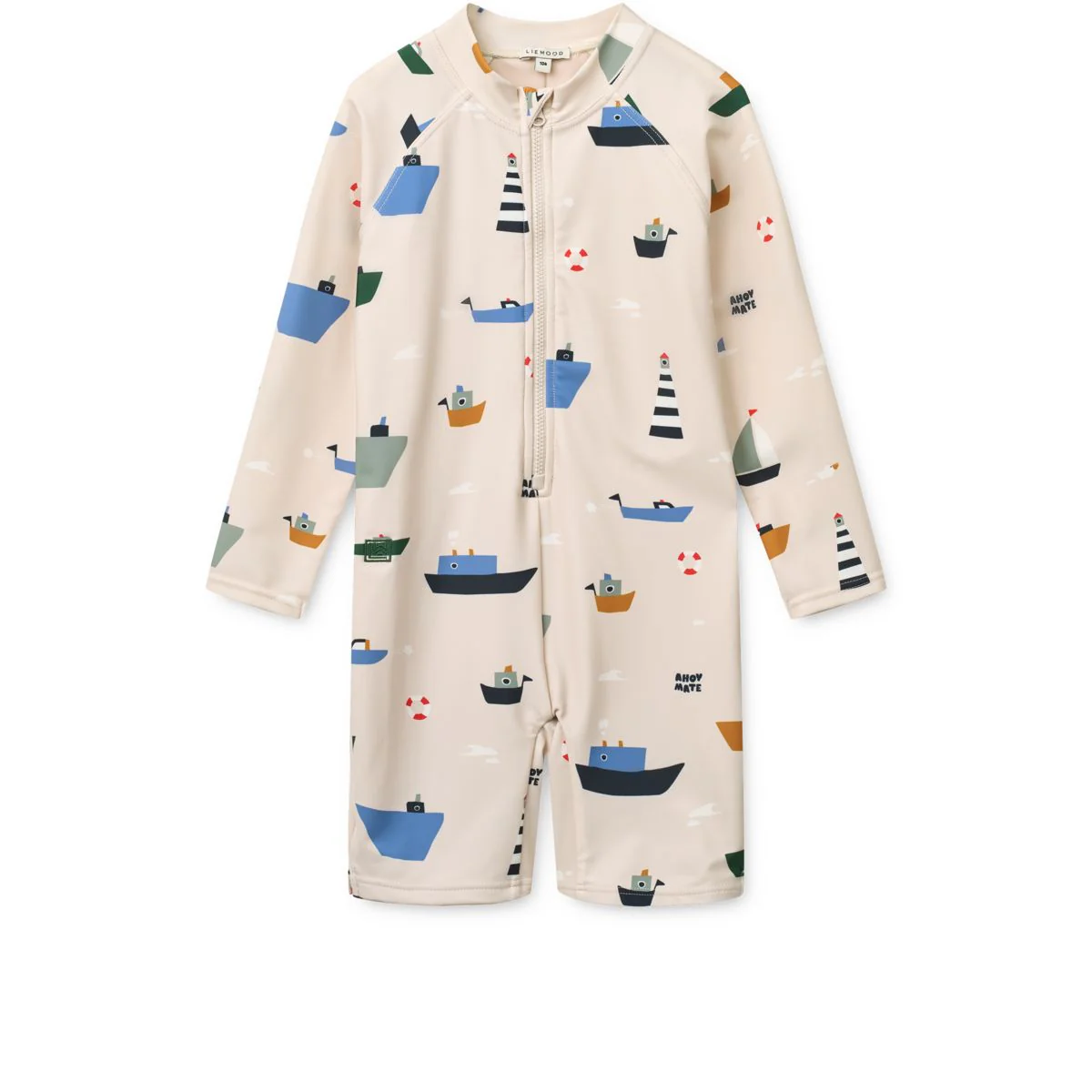 Max Long-sleeved Swim Jumpsuit - Sailing / Sandy
