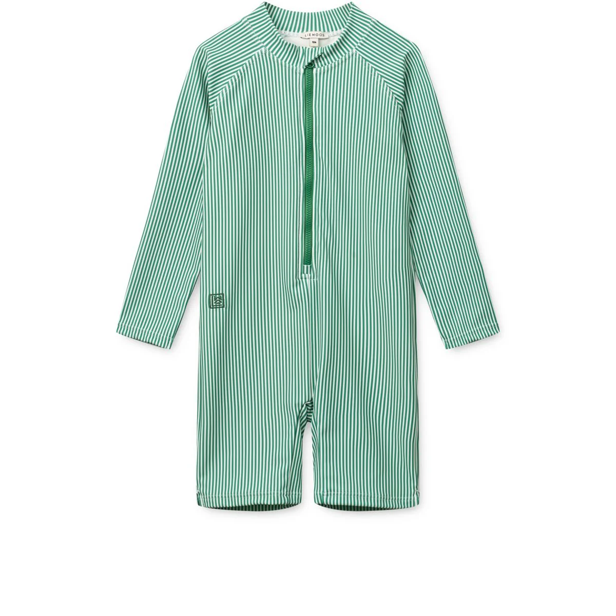 Max Striped long-sleeved Swim Jumpsuit - Bright garden / Creme de la creme