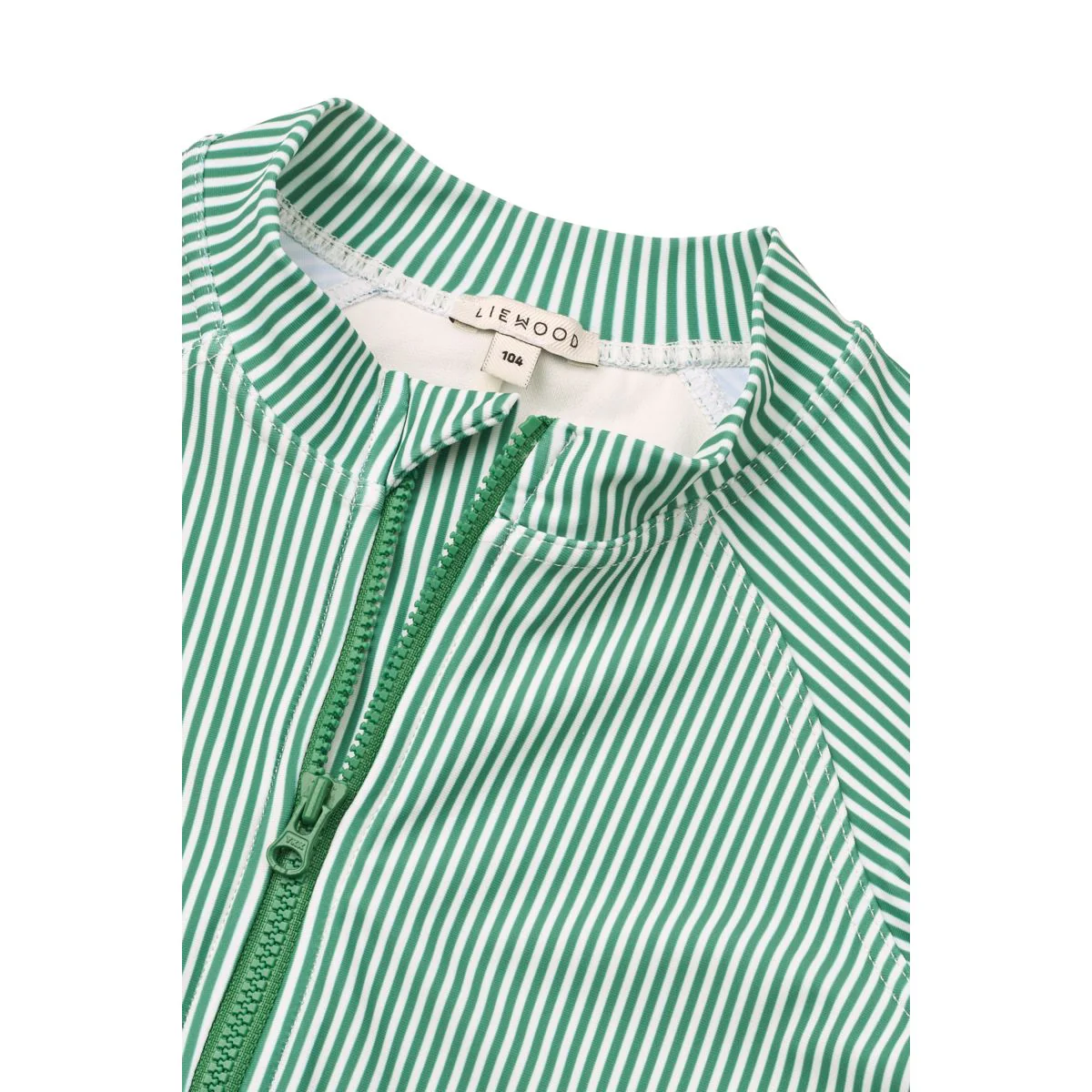 Max Striped long-sleeved Swim Jumpsuit - Bright garden / Creme de la creme - Image 3