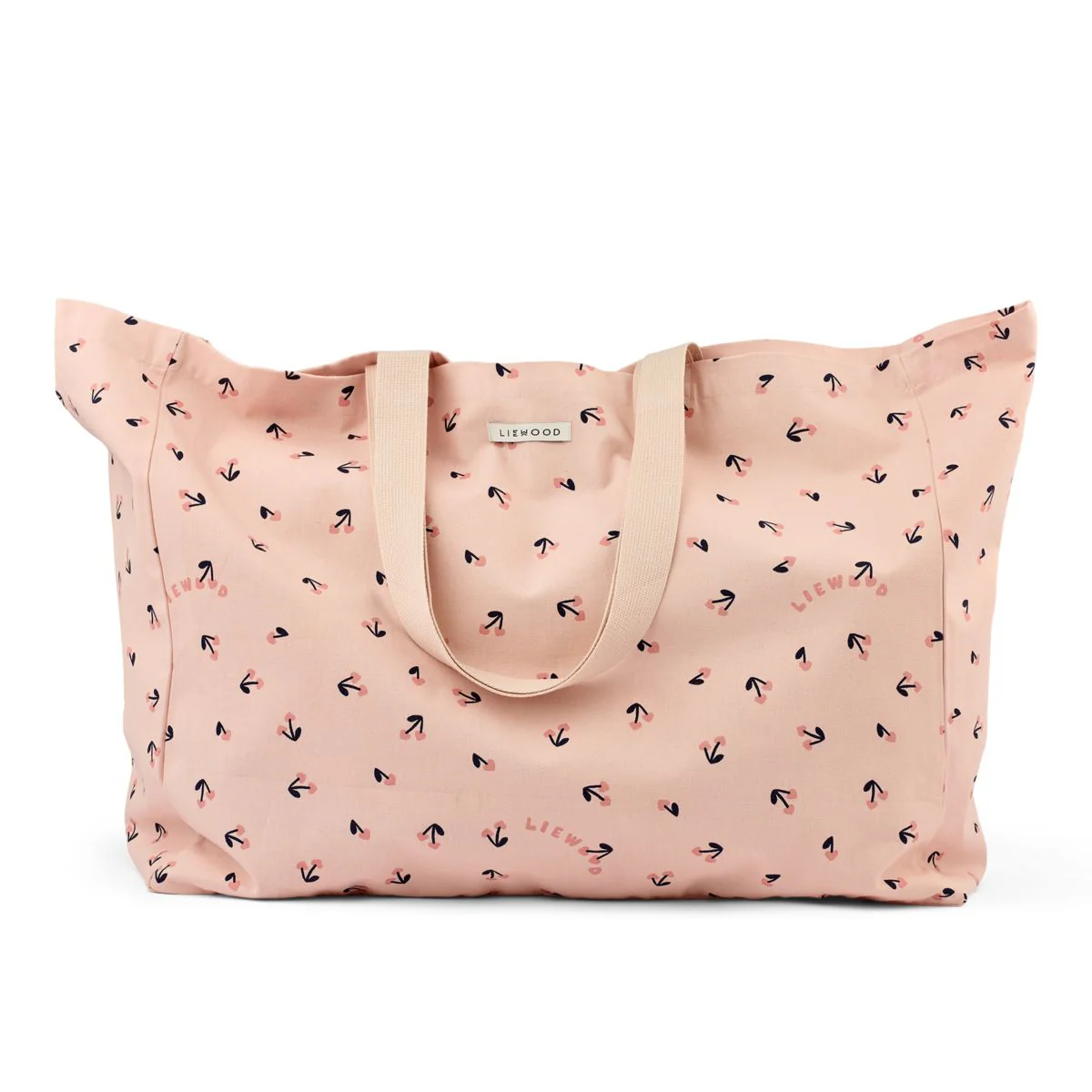 Maxi Tote Bag - Cherry heart / Rosey