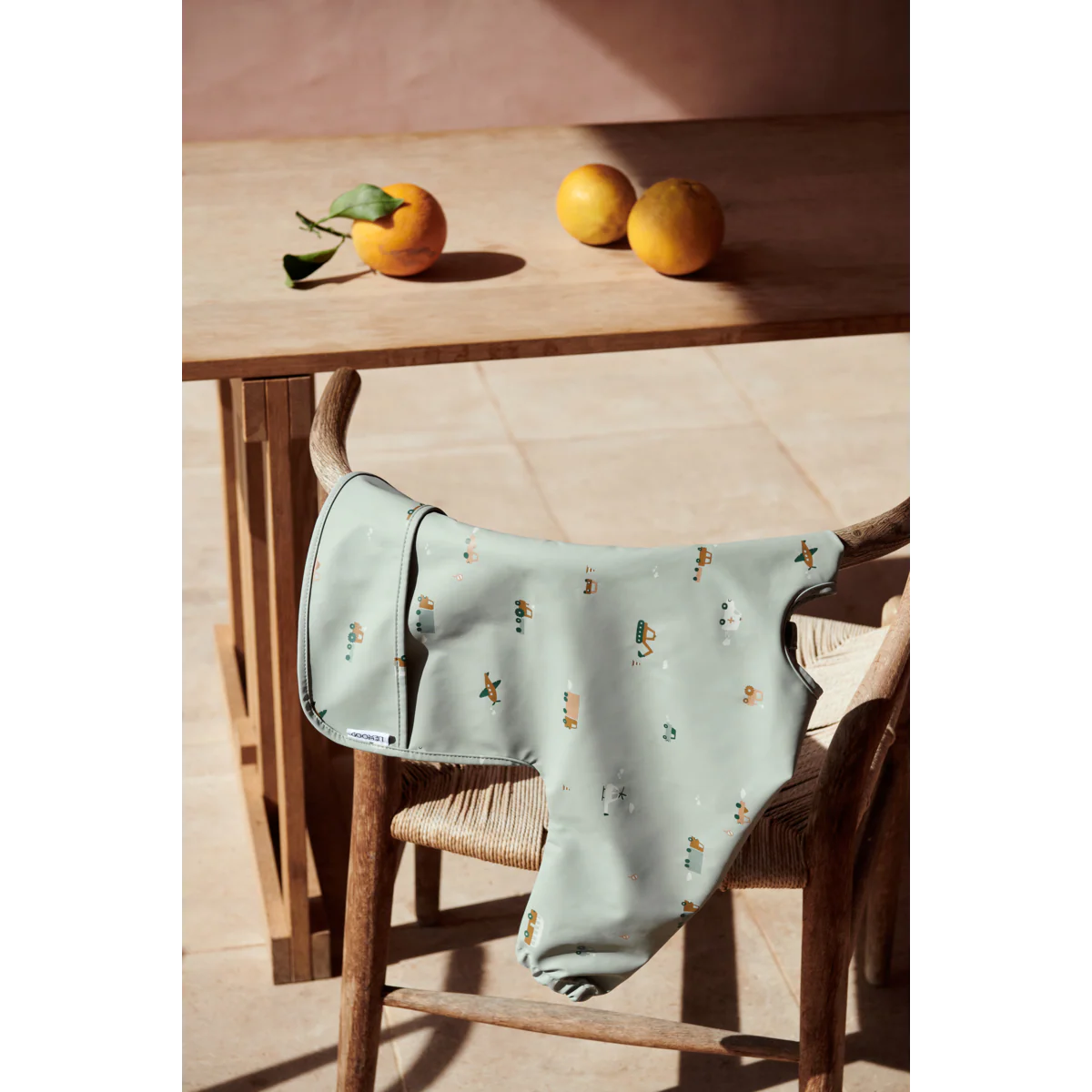 Merle Cape Bib - Vehicles/dove blue mix - Image 4