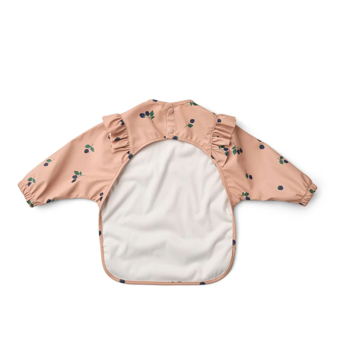MERLE Ruffle Cape Bib - Berry / Pale Tuscany - Image 2